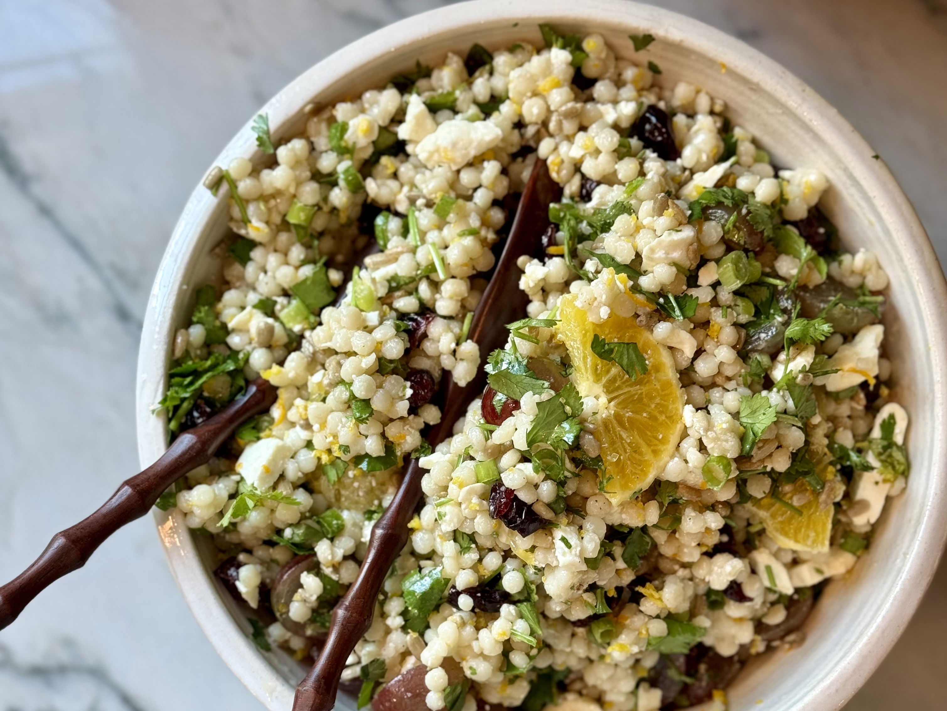 Cranberry Citrus Couscous  Salad