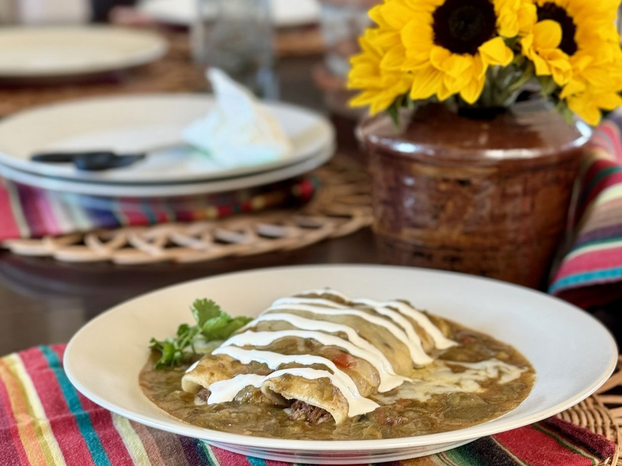 Green Chile Enchiladas