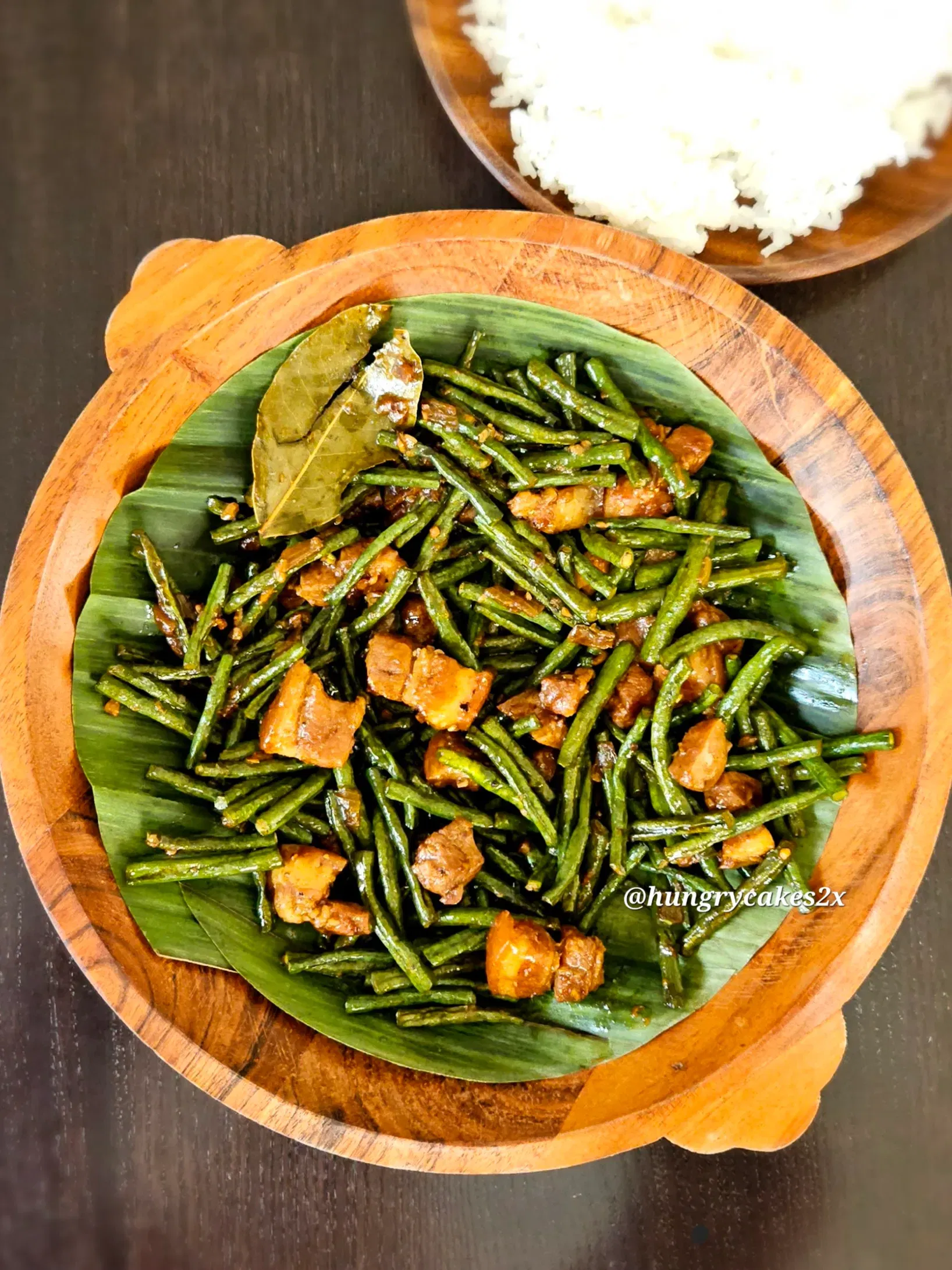 ADOBONG SITAW (Long Beans with Pork Belly)