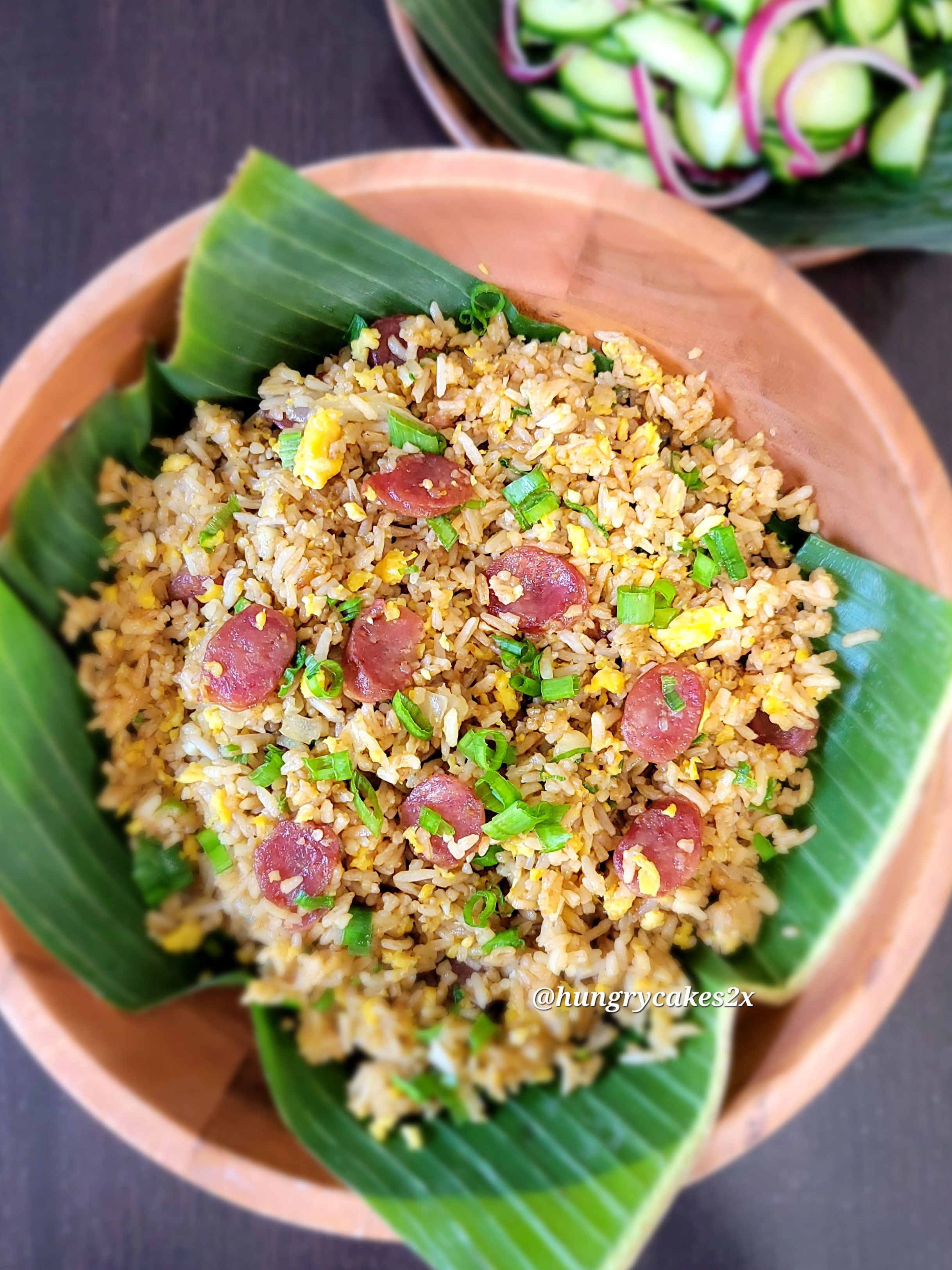 EGG FRIED RICE with CHINESE SAUSAGE