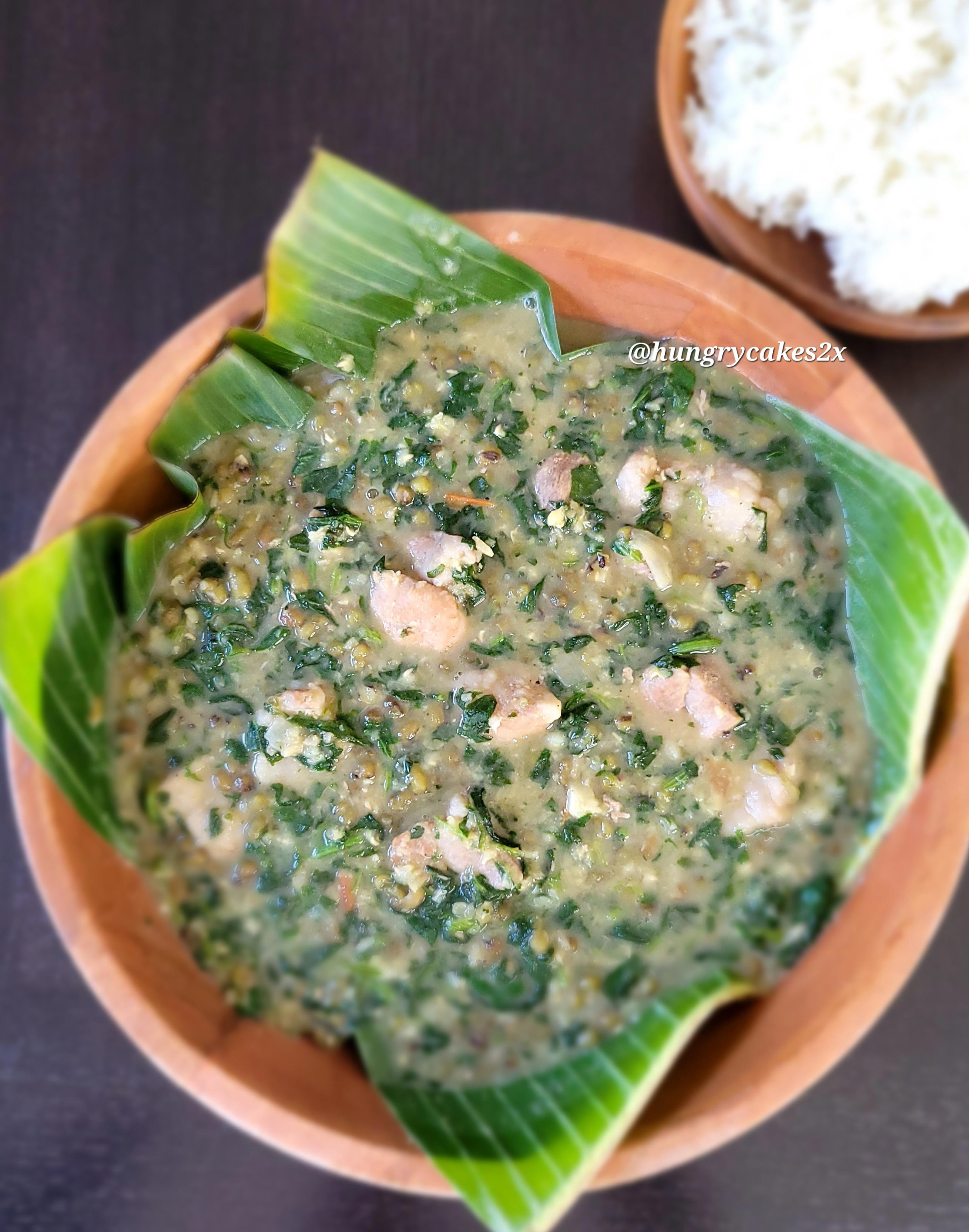 GINISANG MUNGGO with PORK (Sauteed Mung Beans)