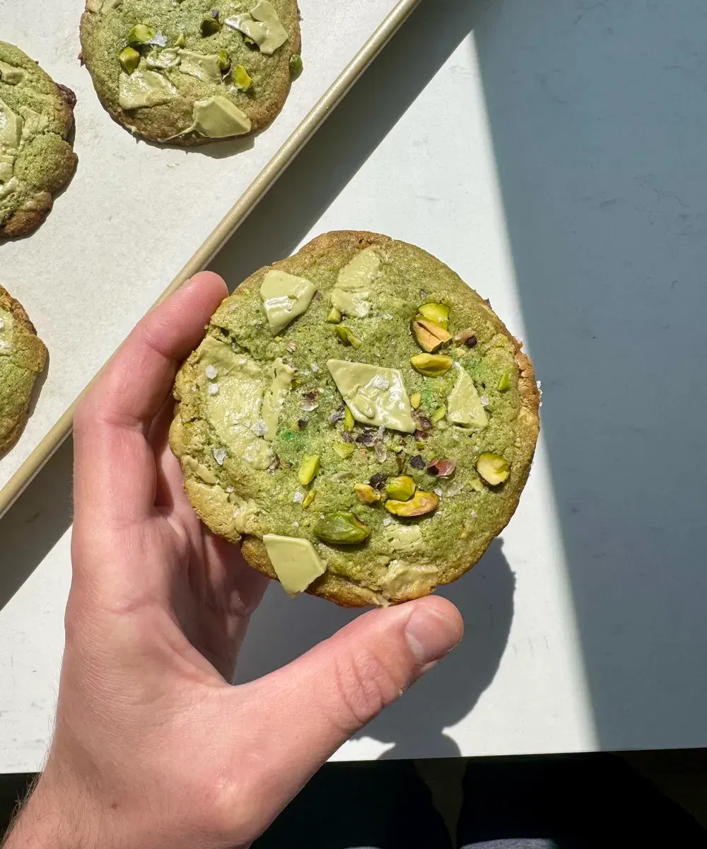 Pistachio Chunk Cookies