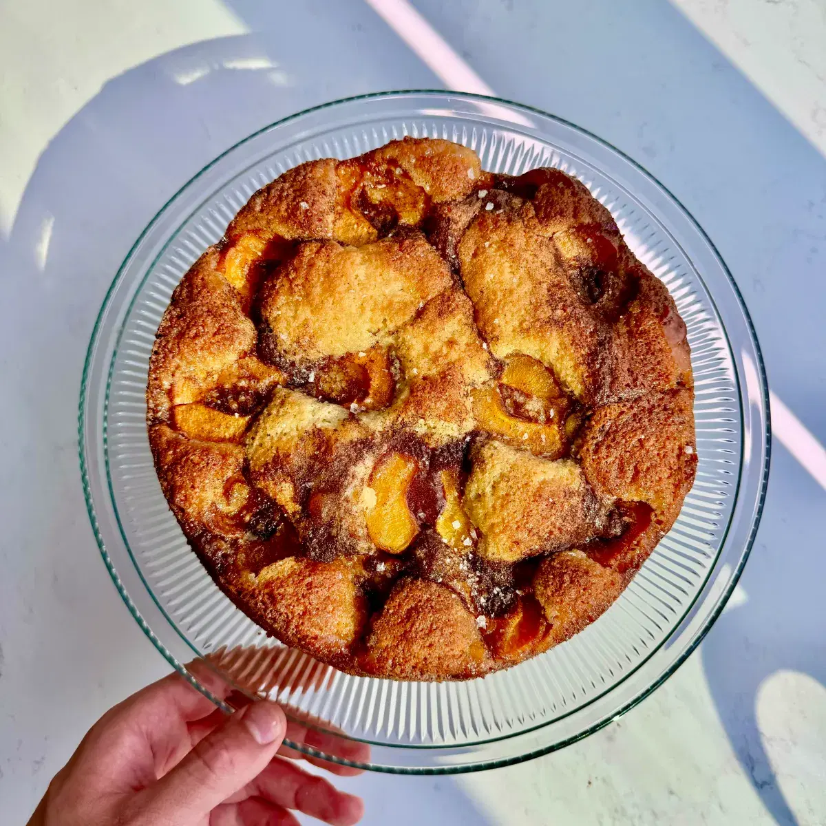 Apricot Cinnamon Wave Cake