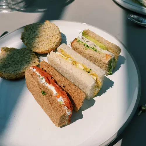 Turkey Avocado Tea Sandwiches