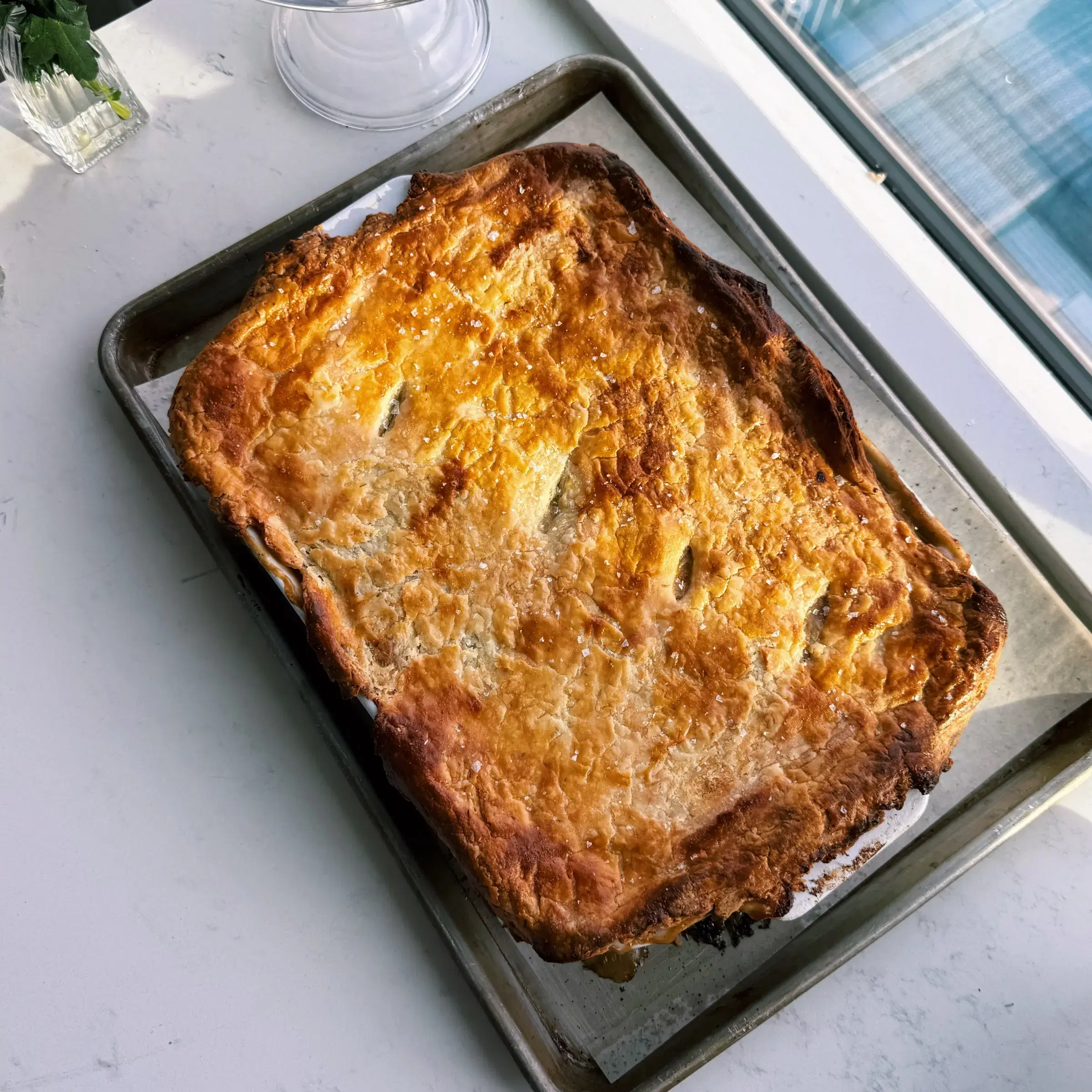 Spring Green Chicken Pot Pie