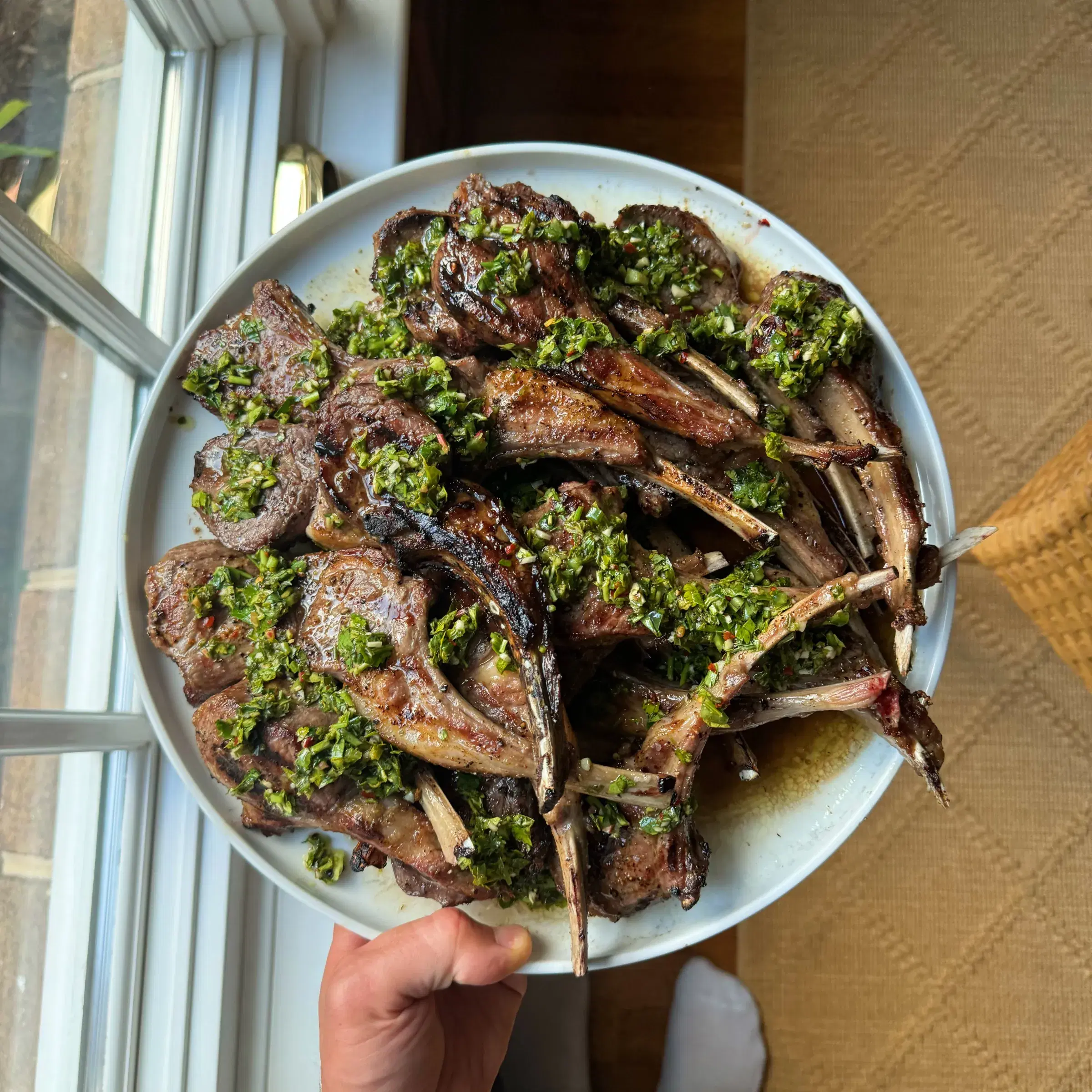 Grilled Lamb Chops with Salsa Verde