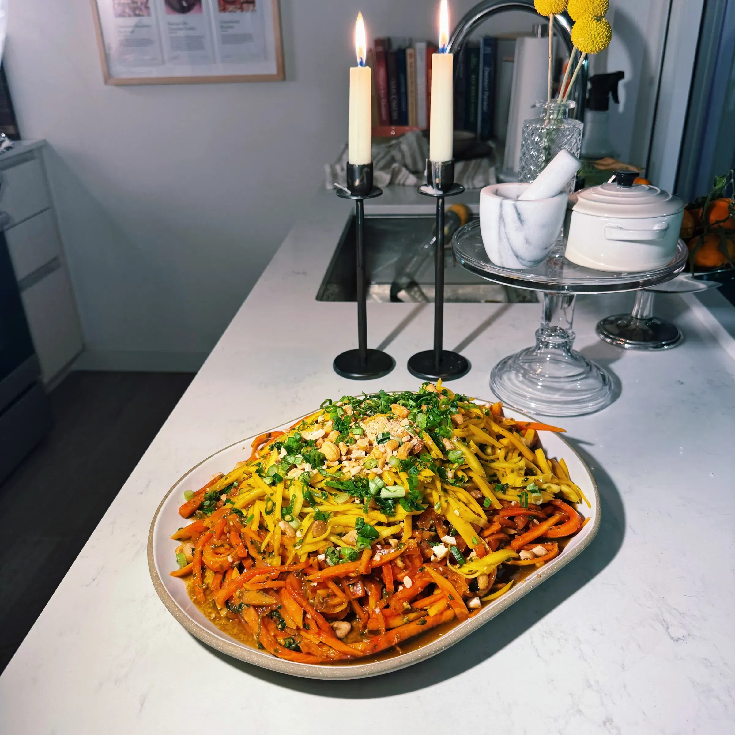 Papaya Mango Sunset Salad