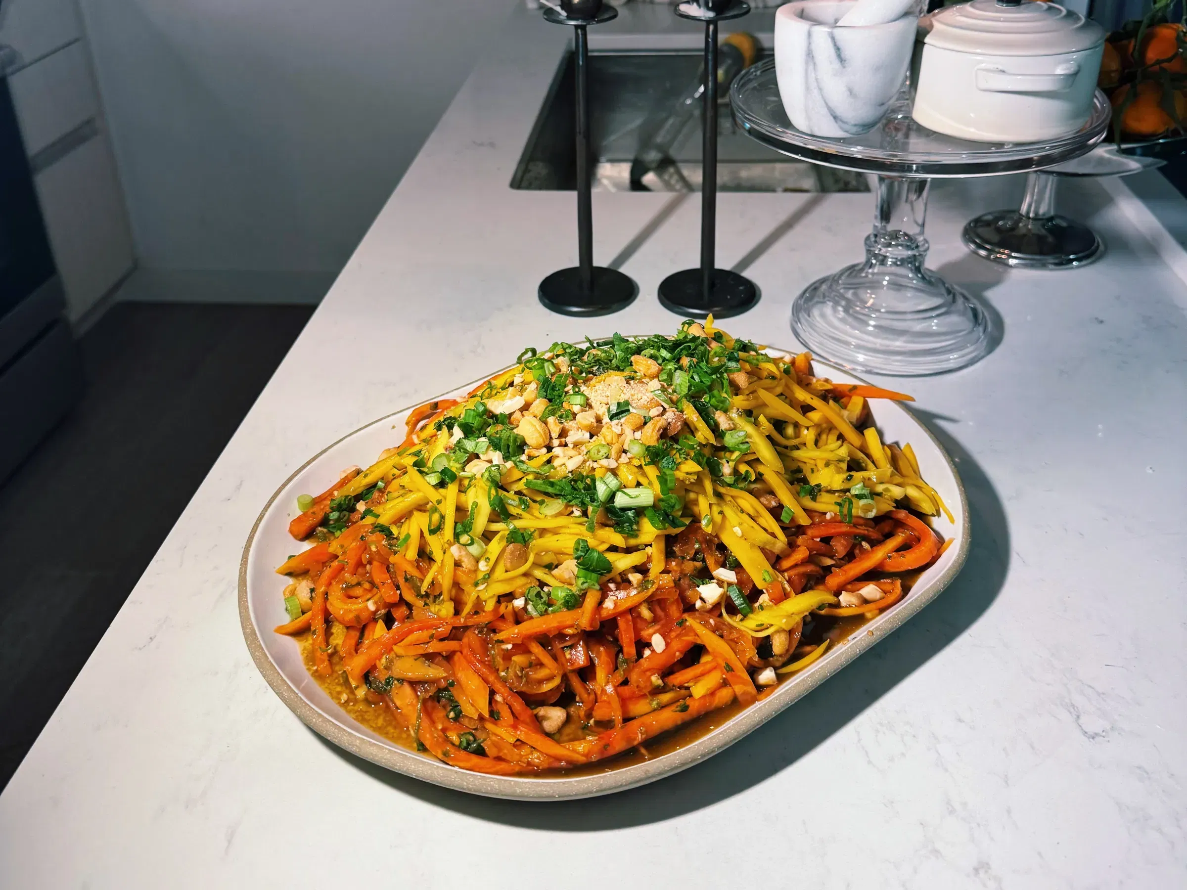 Papaya Mango Sunset Salad