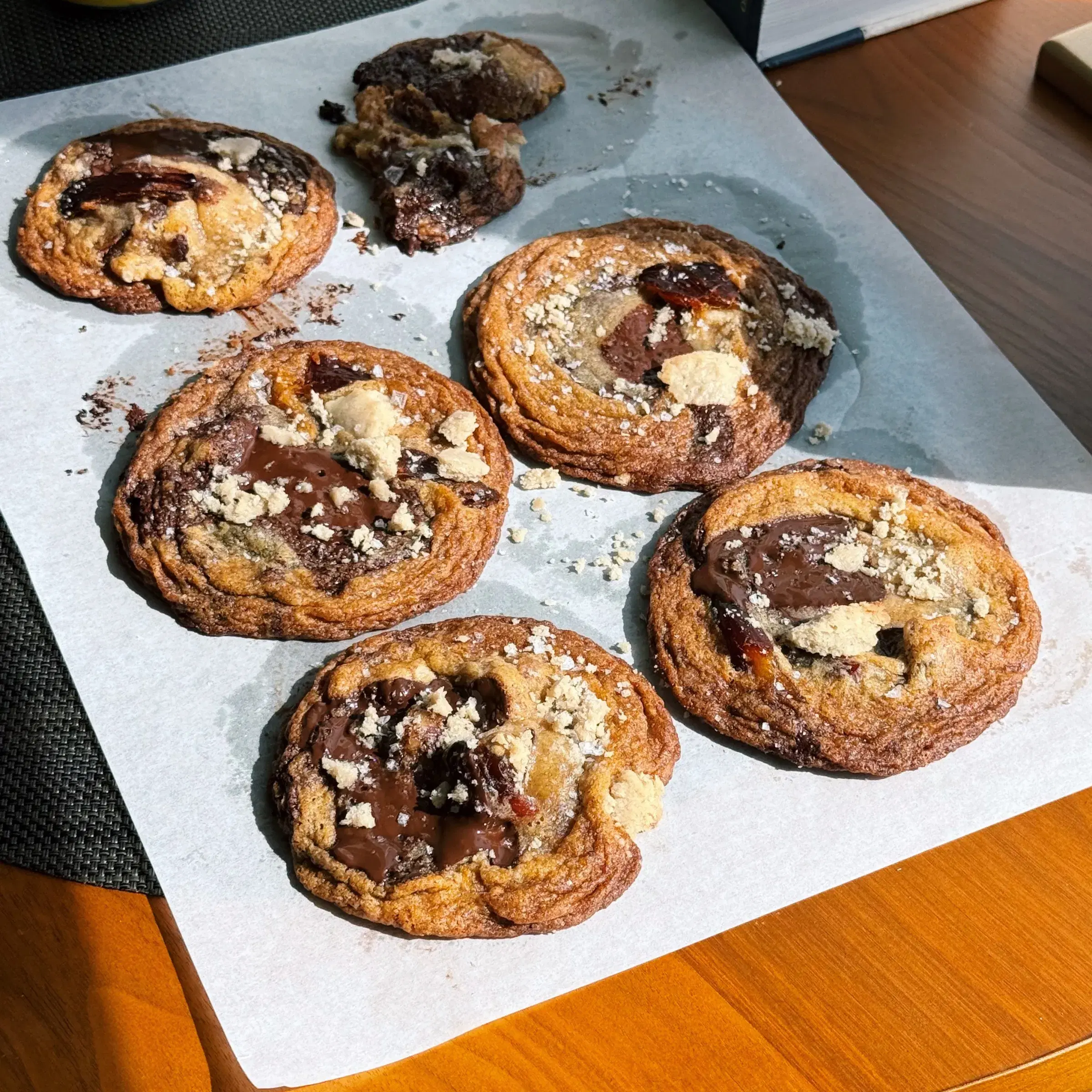 Halvah, Date, Chocolate Chunk Cookies