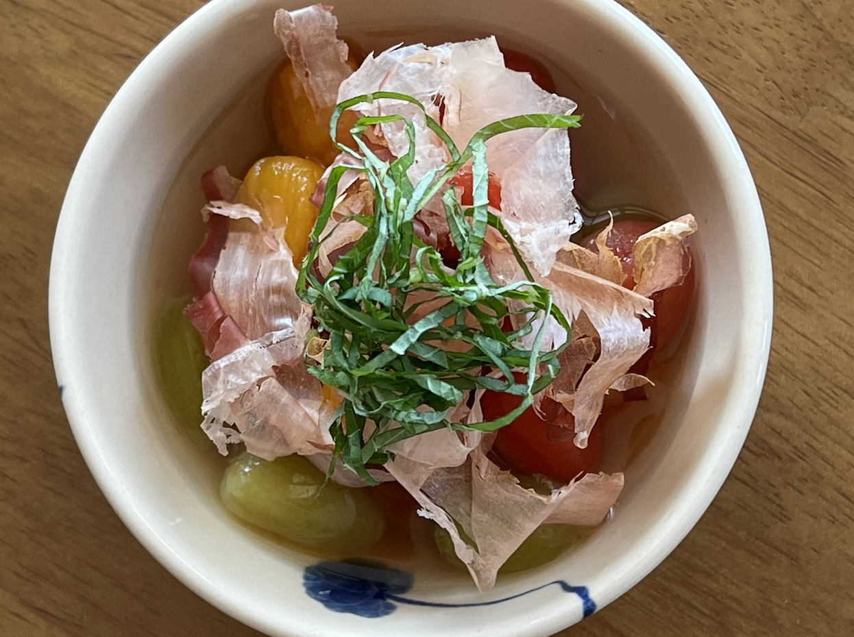 cherry tomato dashizuke 