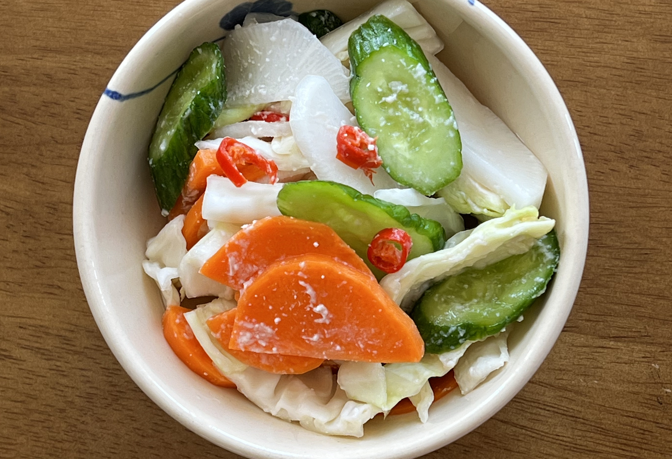 vegetable shiokojizuke 