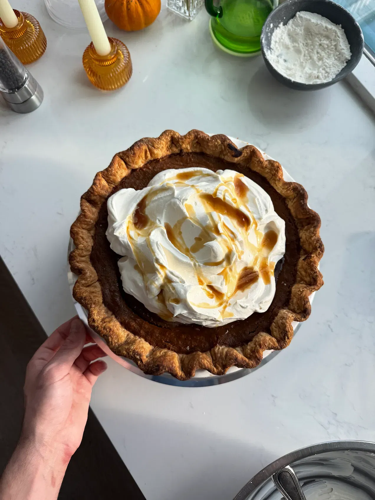 Classic Pumpkin Pie with Salted Maple Whipped Cream