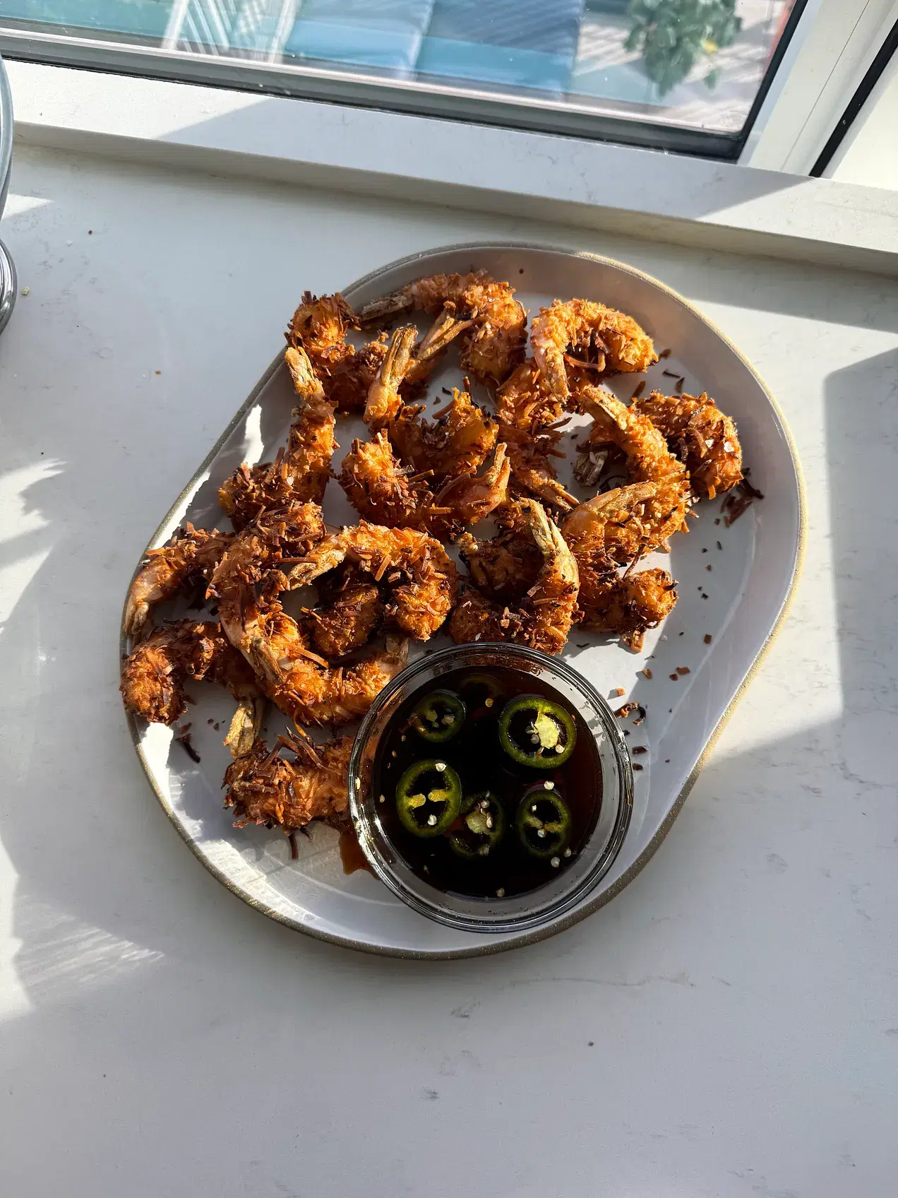 Coconut Fried Shrimp with Pad Thai Inspired Dipping Sauce