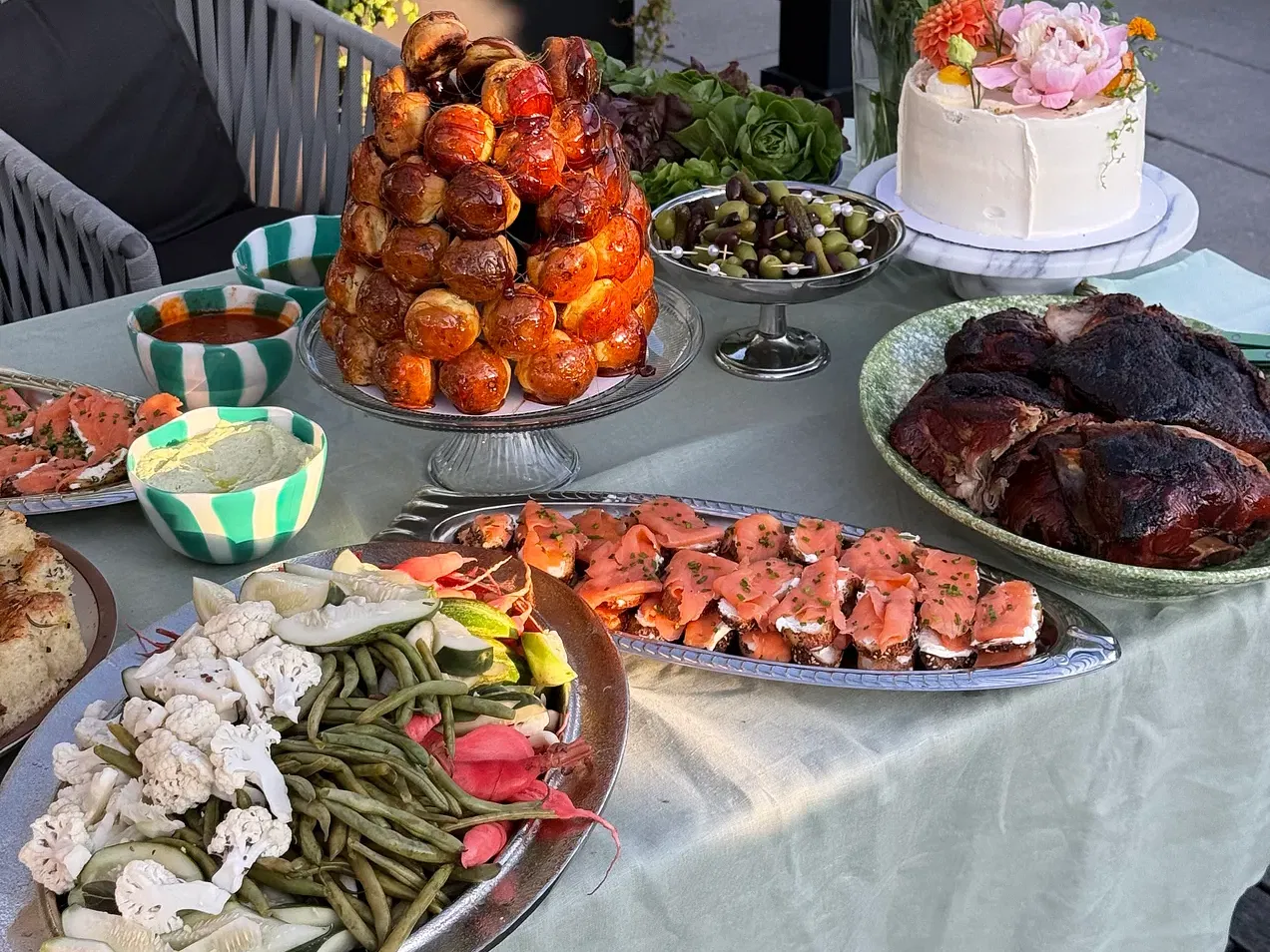 Bagel Bites with Smoked Salmon