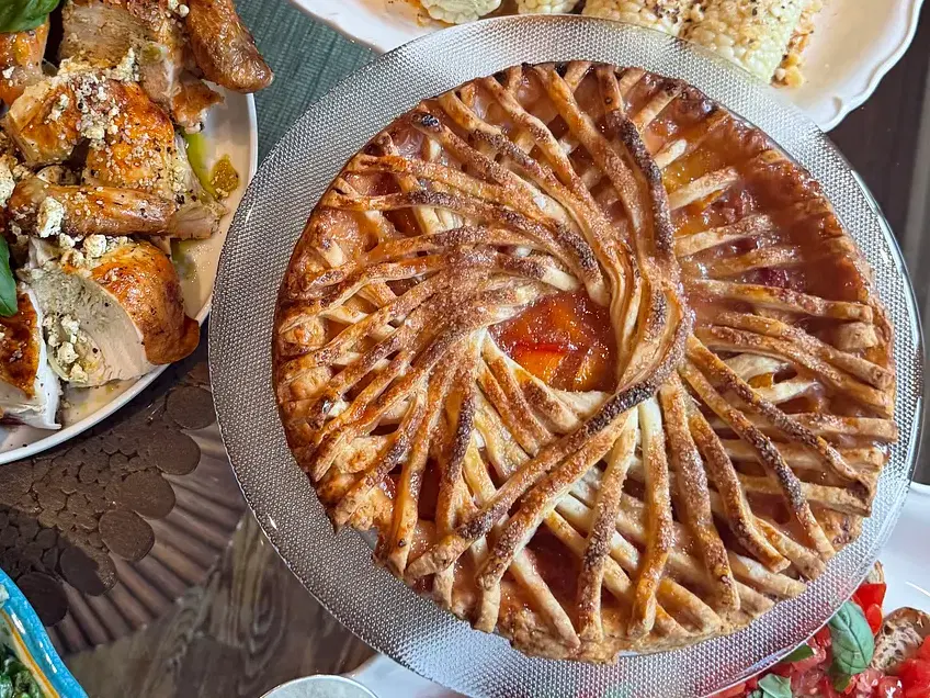 Ginger Peach Sunshine Pie