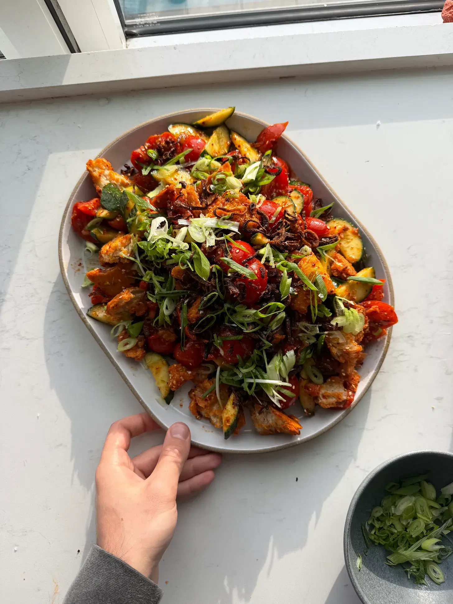 Shallot-chili Crisp Panzanella