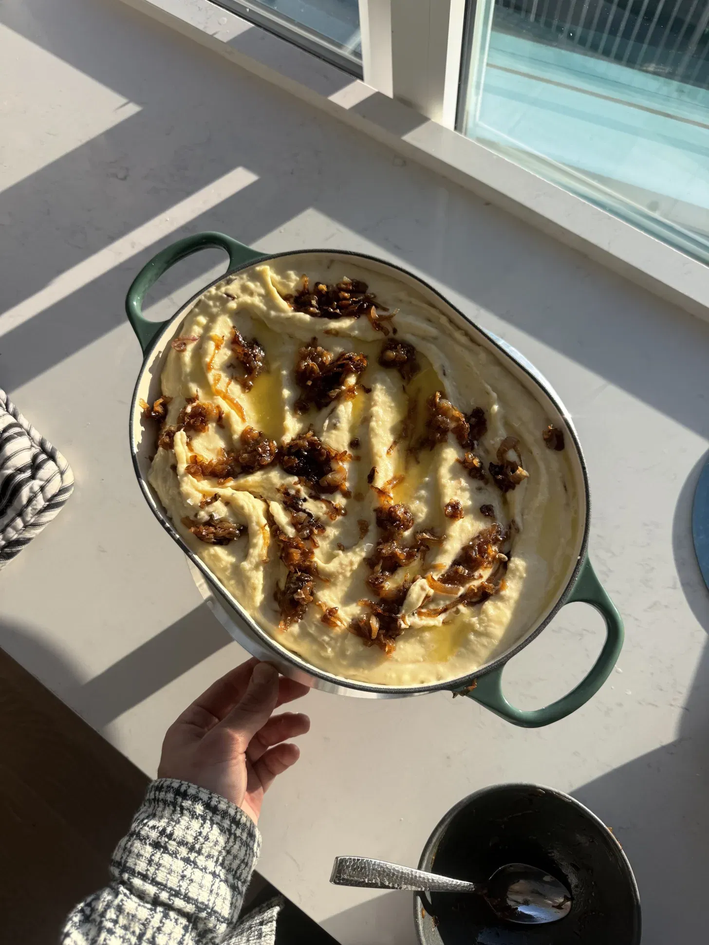 Emerald’s Dreamiest Mashed Potatoes with Caramelized Shallots