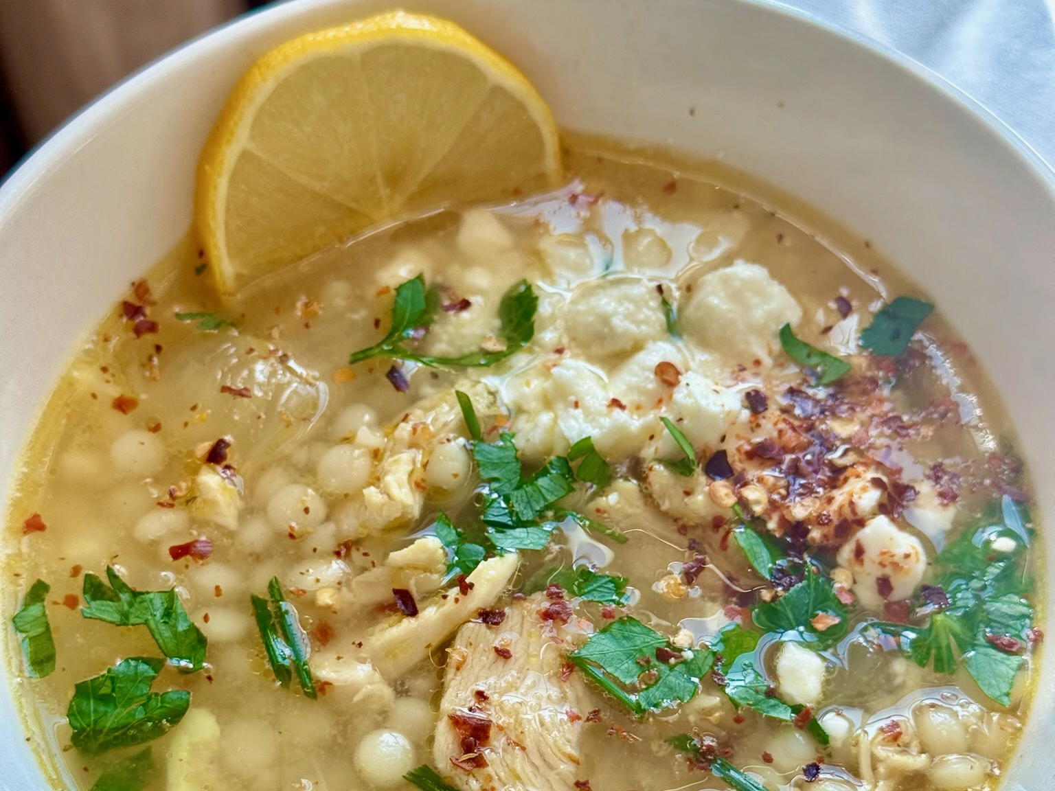 Greek-Style Lemon Chicken Soup