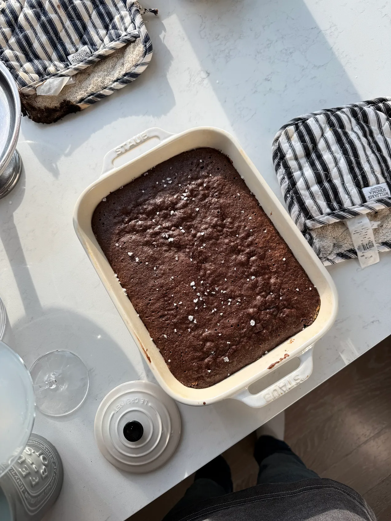 Ina Garten’s brownie pudding (adapted)