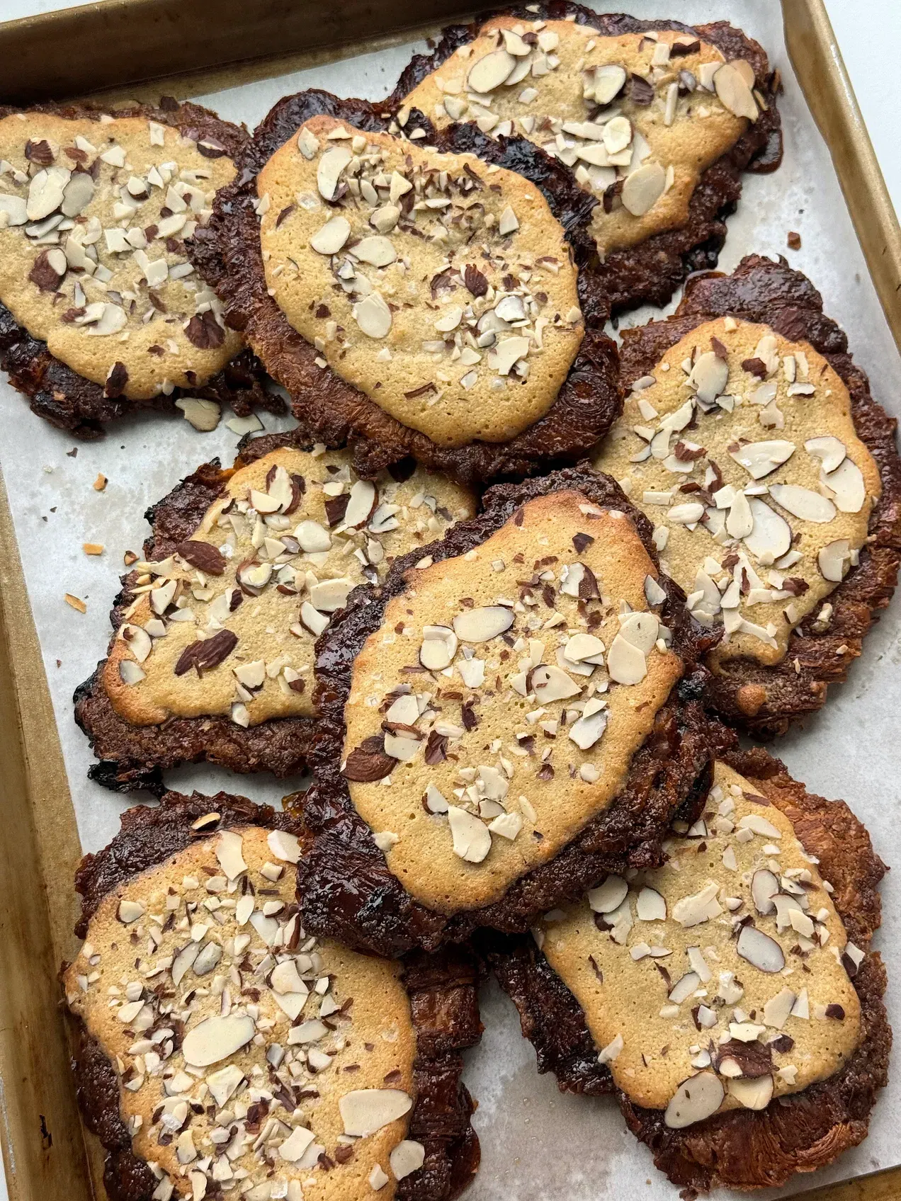 Caramelized Almond Croissants