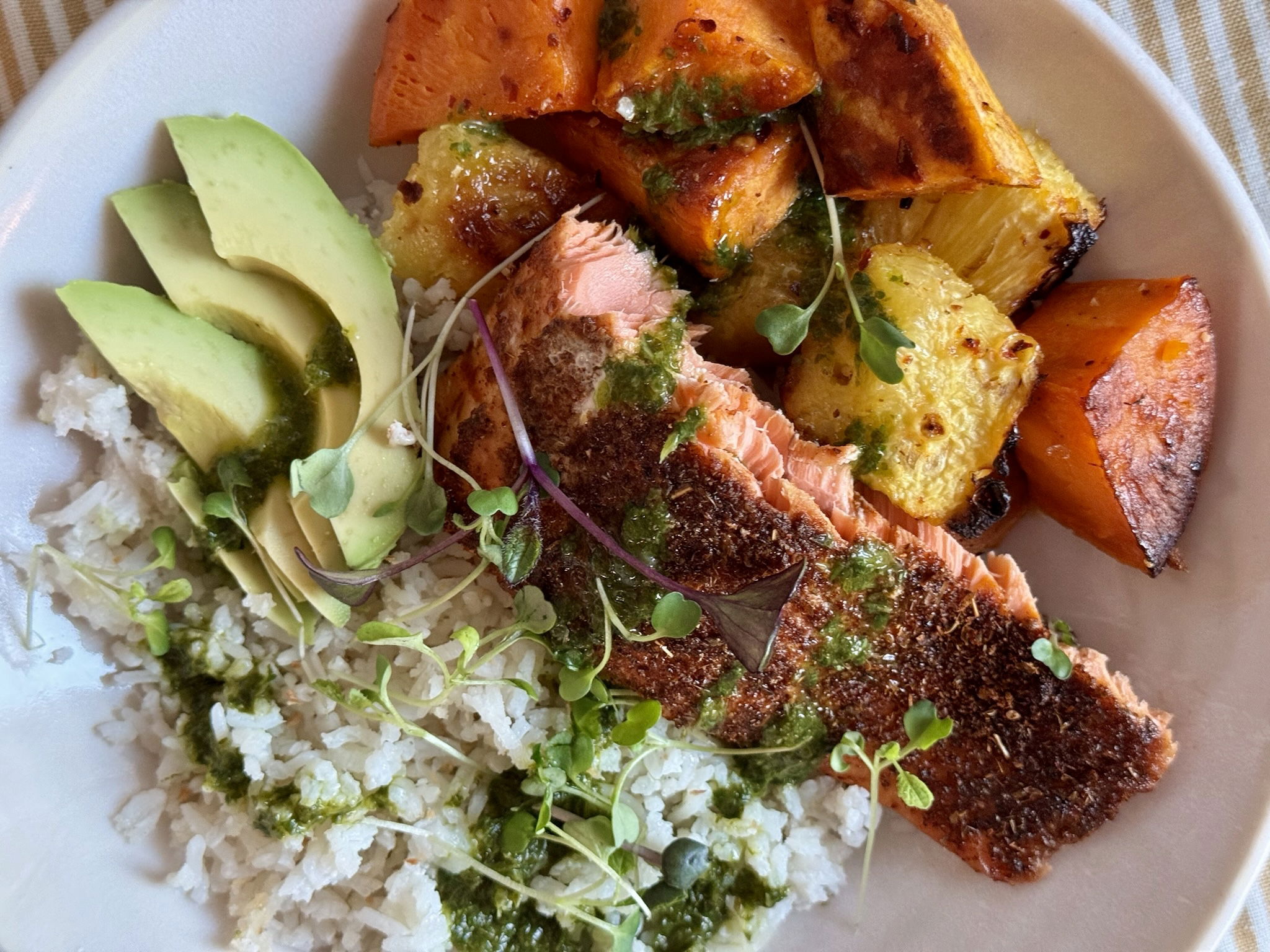 Blackened Salmon Bowl