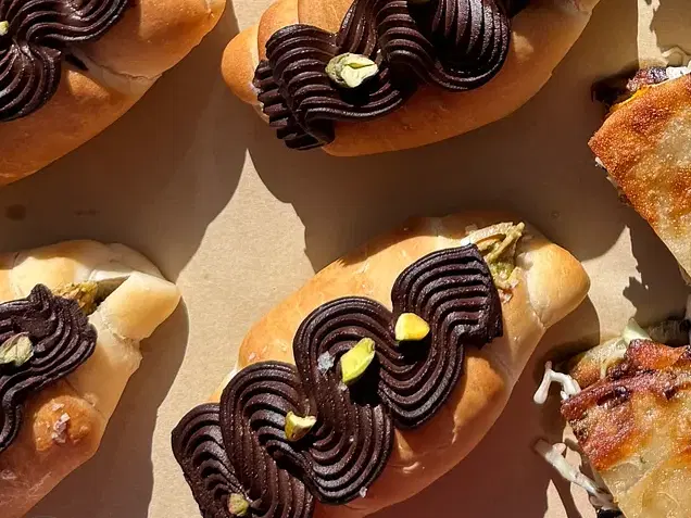 Dubai Chocolate Salt Bread