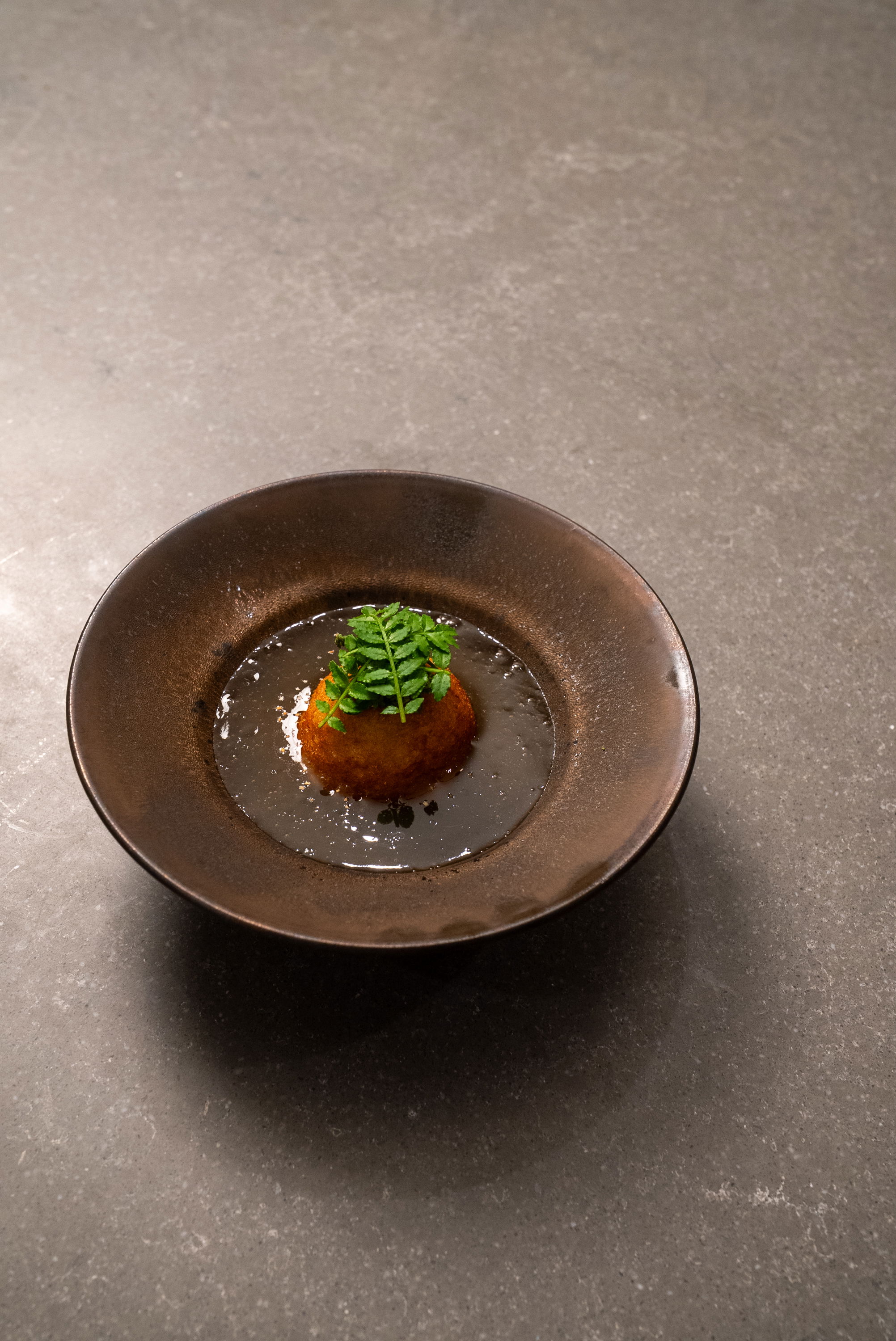 Lotus Root & Duck Confit Dumpling (Kamo Renkon Manju)