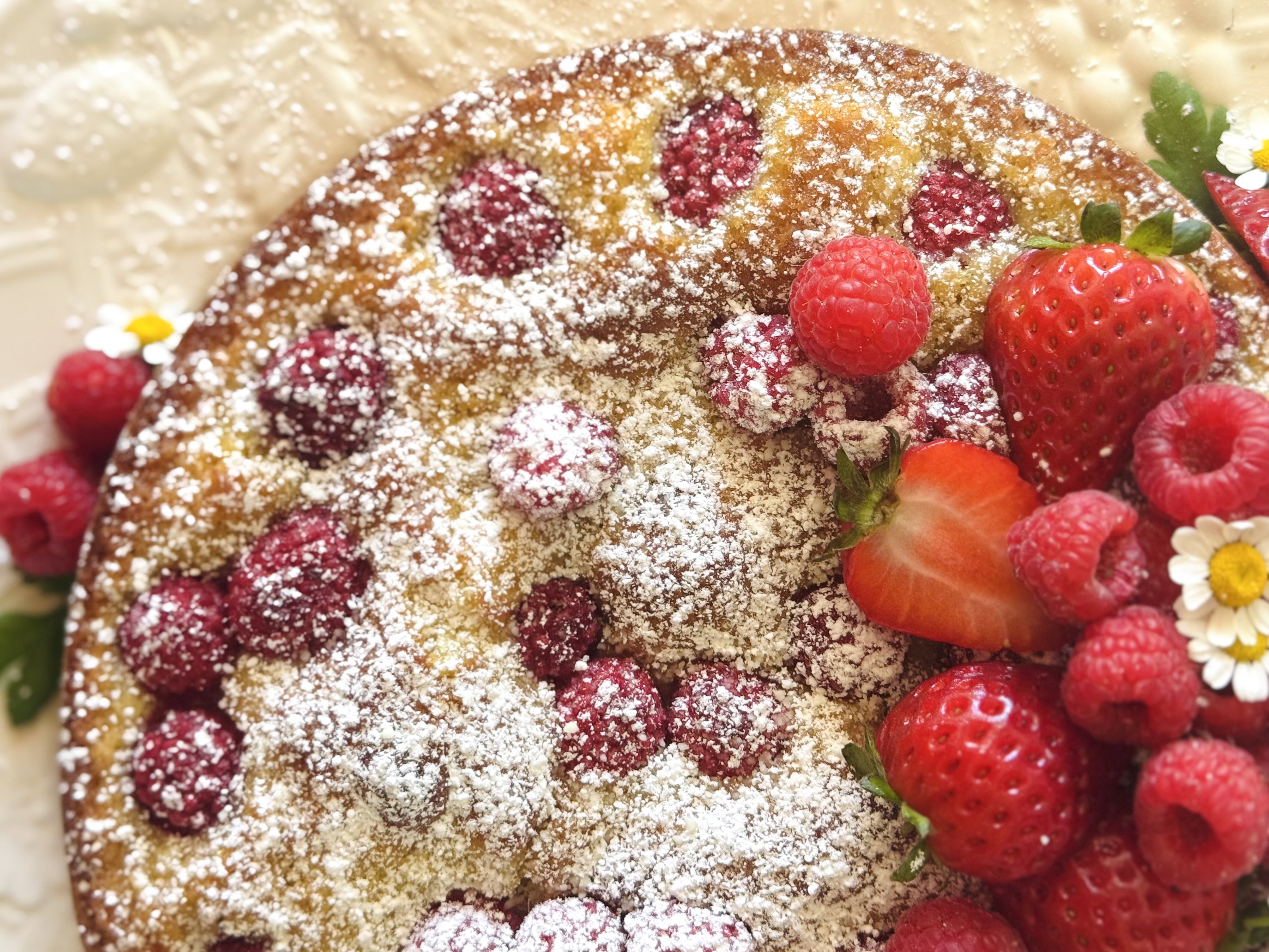 Lemon Raspberry Coffee Cake
