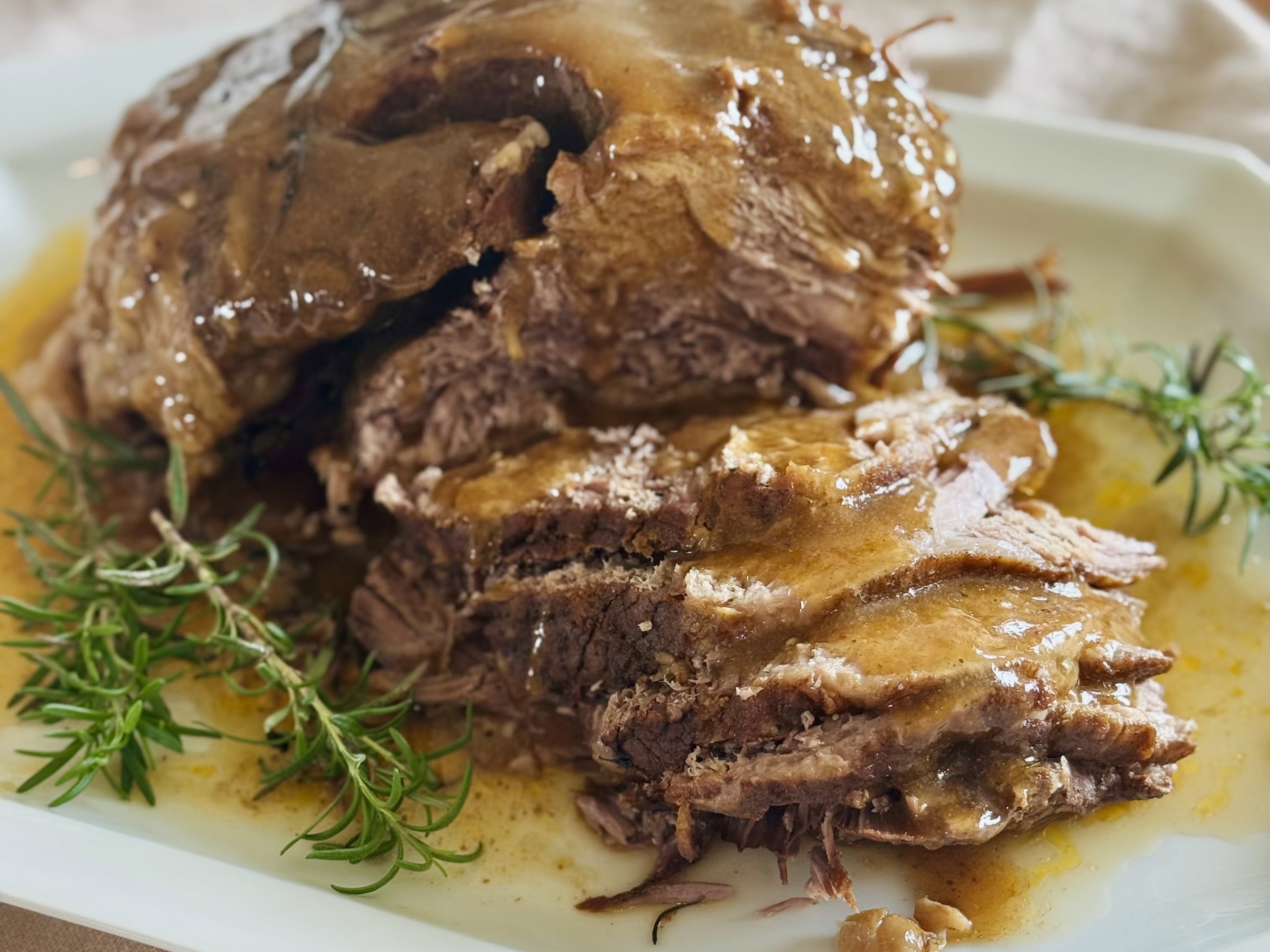 Slow Roasted Lemon & Herb Lamb