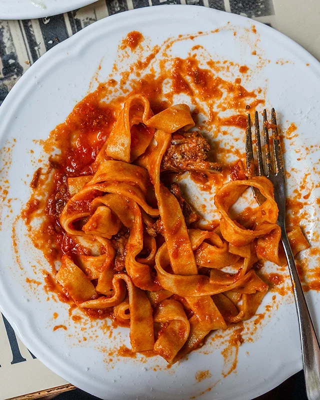 Fettuccine al Sugo di Coda