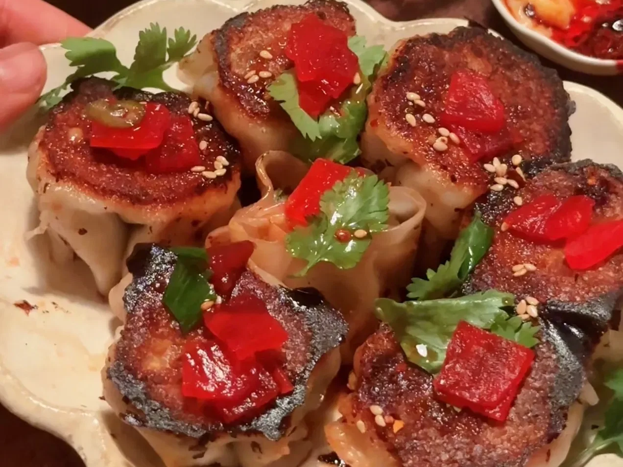 Golden-Bottom Chicken Dumplings