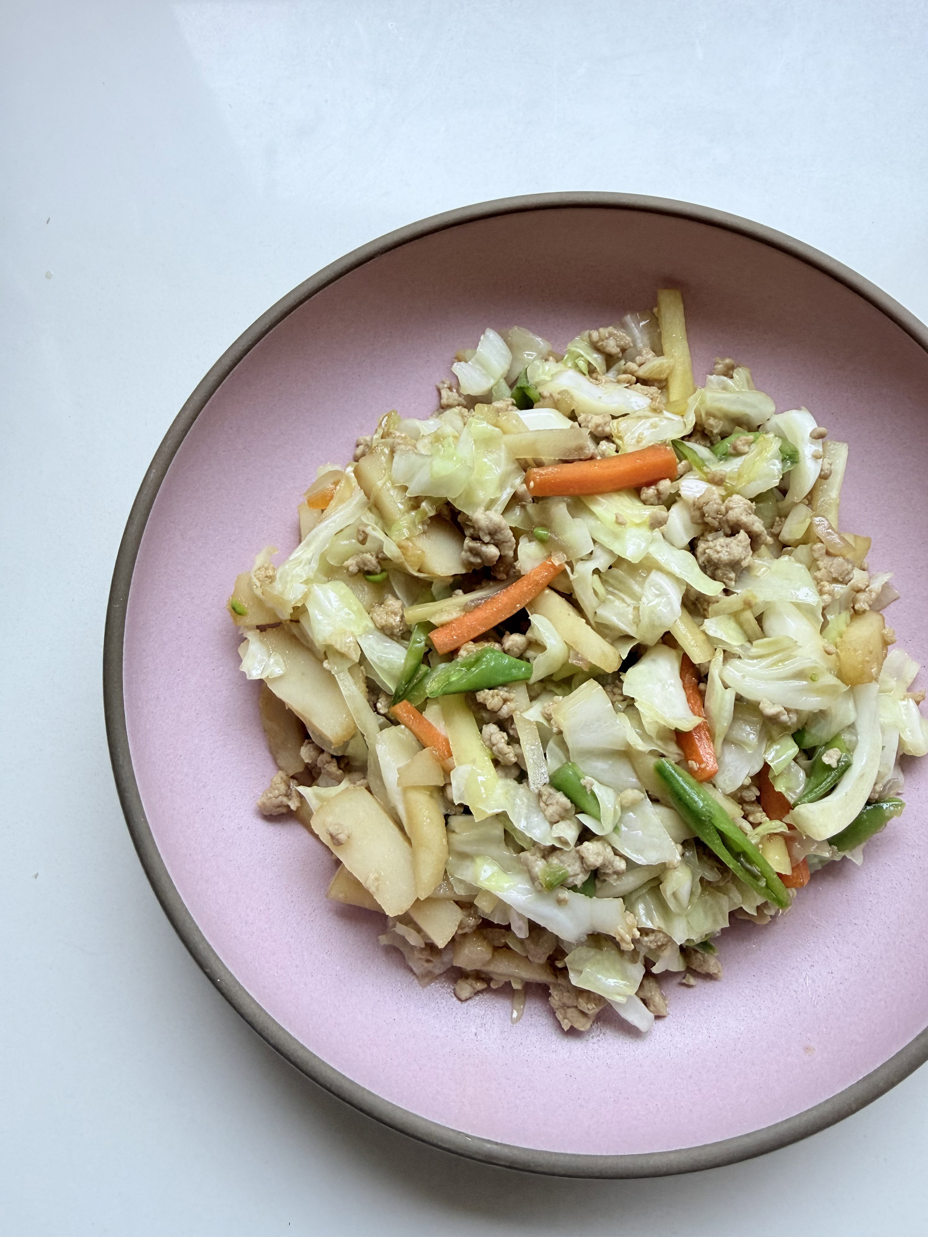 Healthier Ginisang Repolyo (Stir-Fried Cabbage)