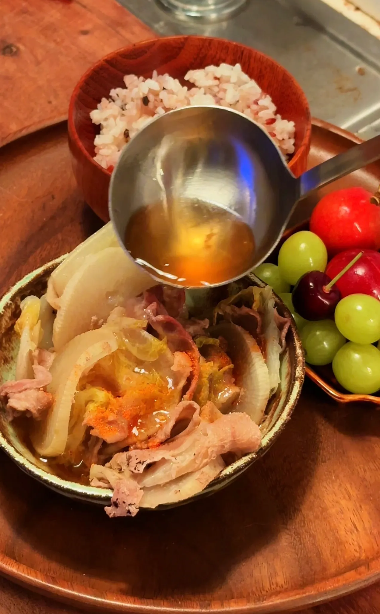 Cabbage, Pork Belly, and Daikon Hot Pot