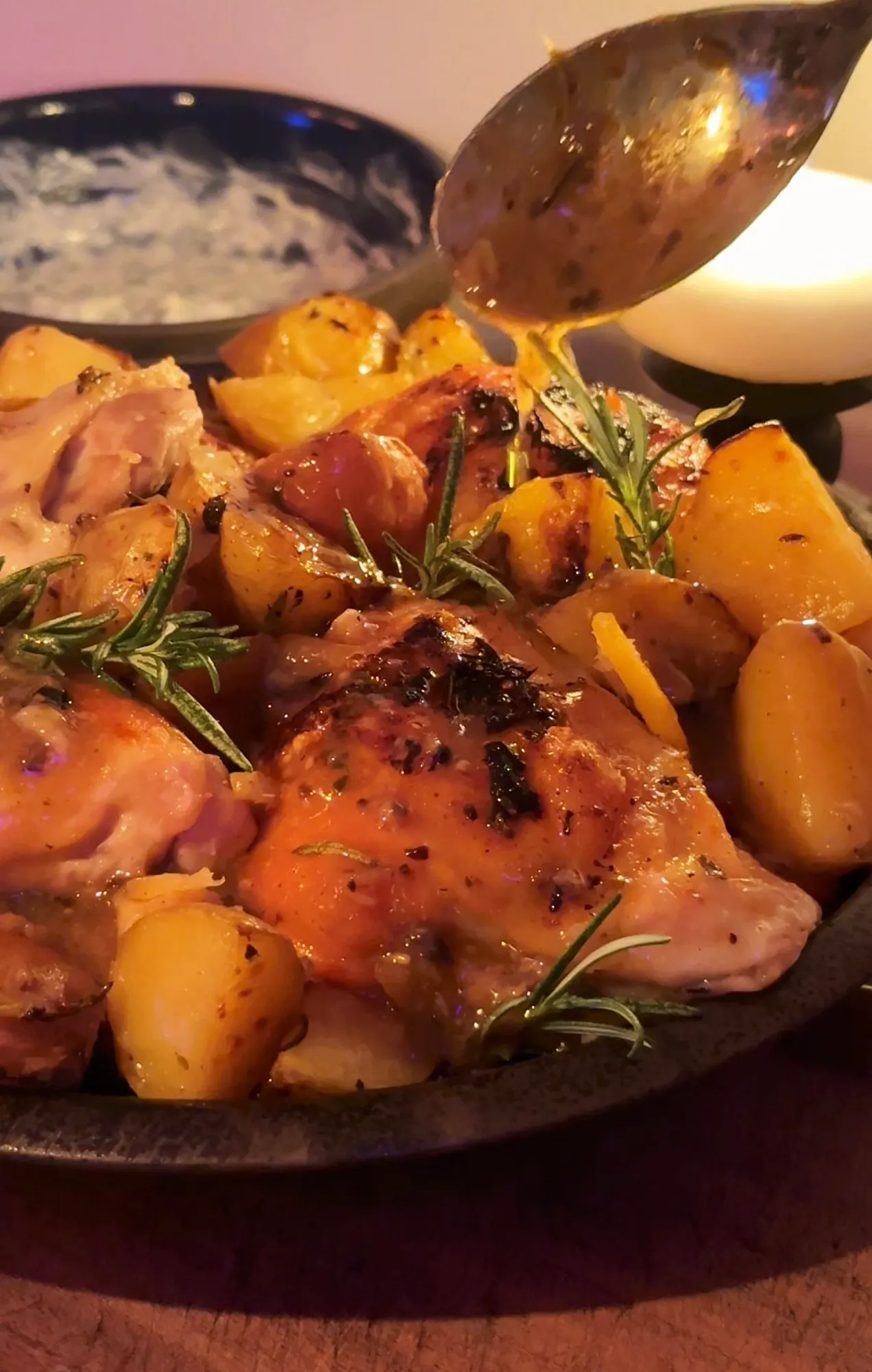 Greek Lemon Garlic Chicken with Crispy Potatoes