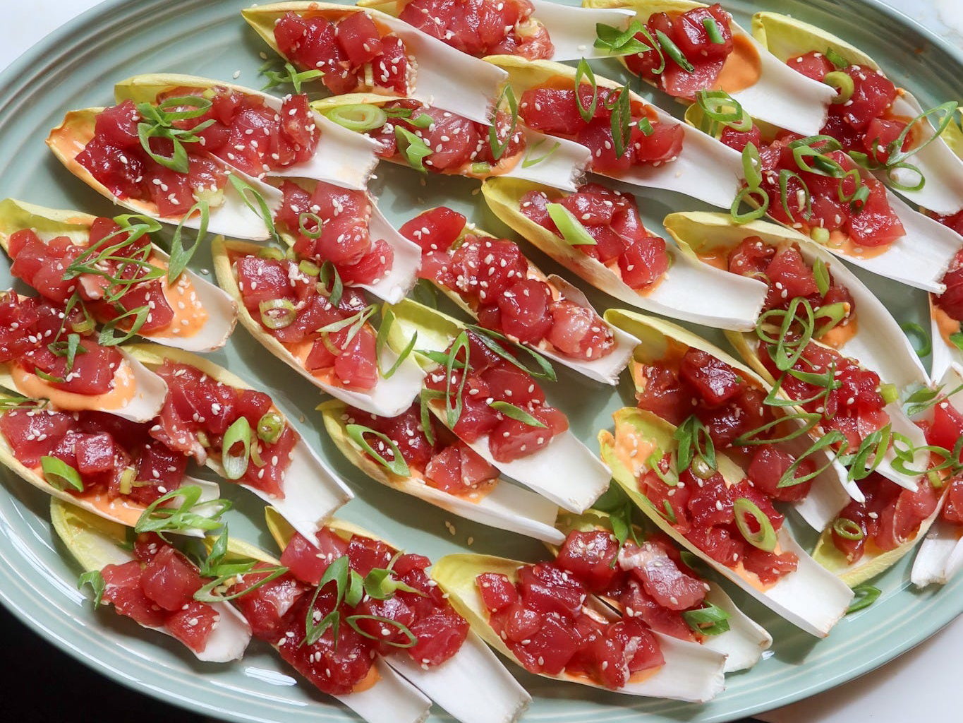 Tuna Tartare Endive Cups