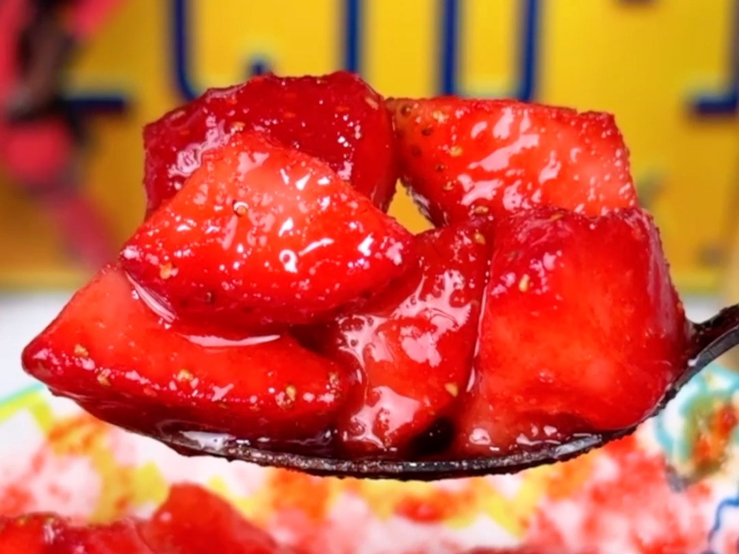 Frozen Honey Lime Strawberry Jell-O Bites