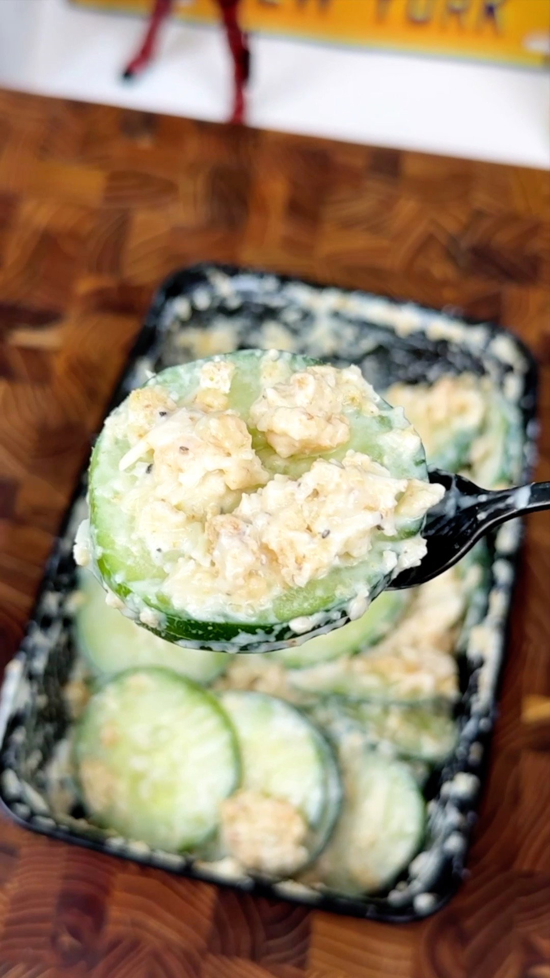 Shake-Up Creamy Caesar Crunch Cucumber Salad