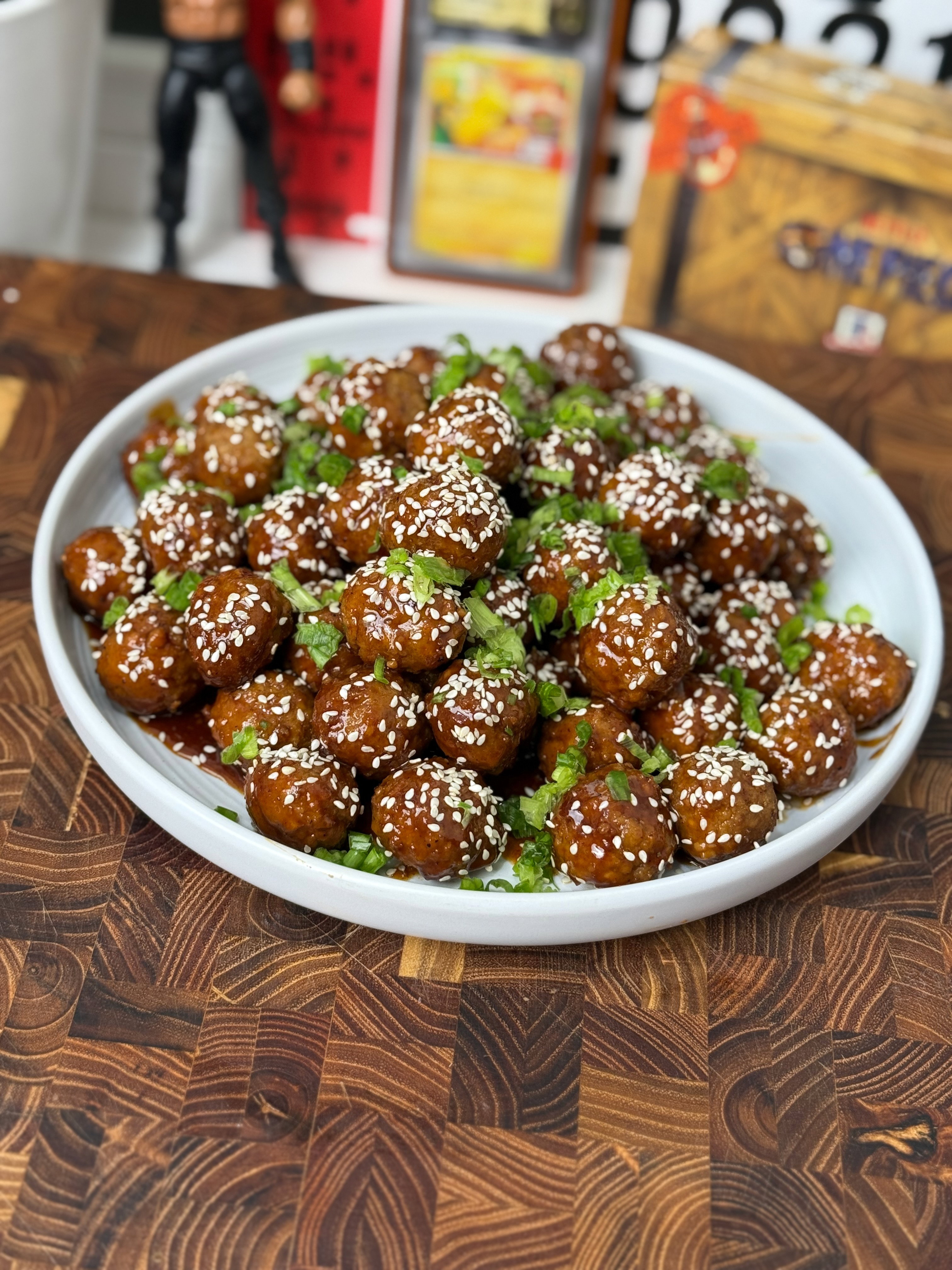 Spicy Hot Honey Crockpot Meatballs