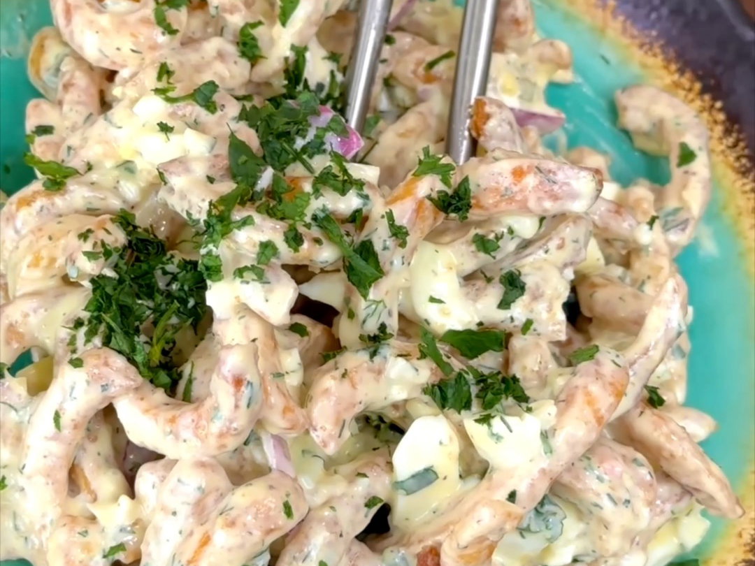 Crispy Curly Fry Potato Salad