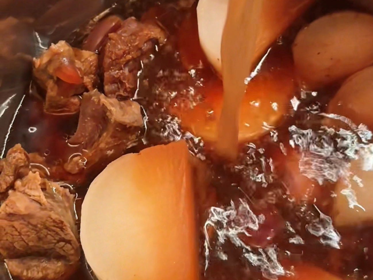 Instant Pot Braised Beef Brisket and Radish
