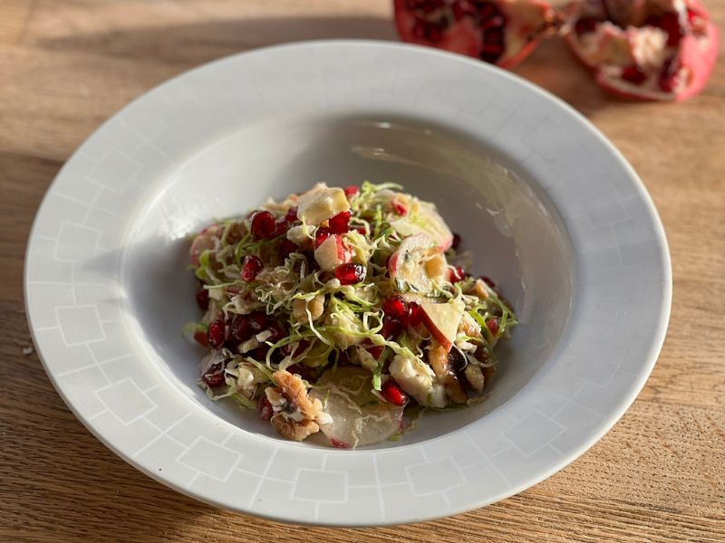 Brussel Sprouts and Pomegranate Salad