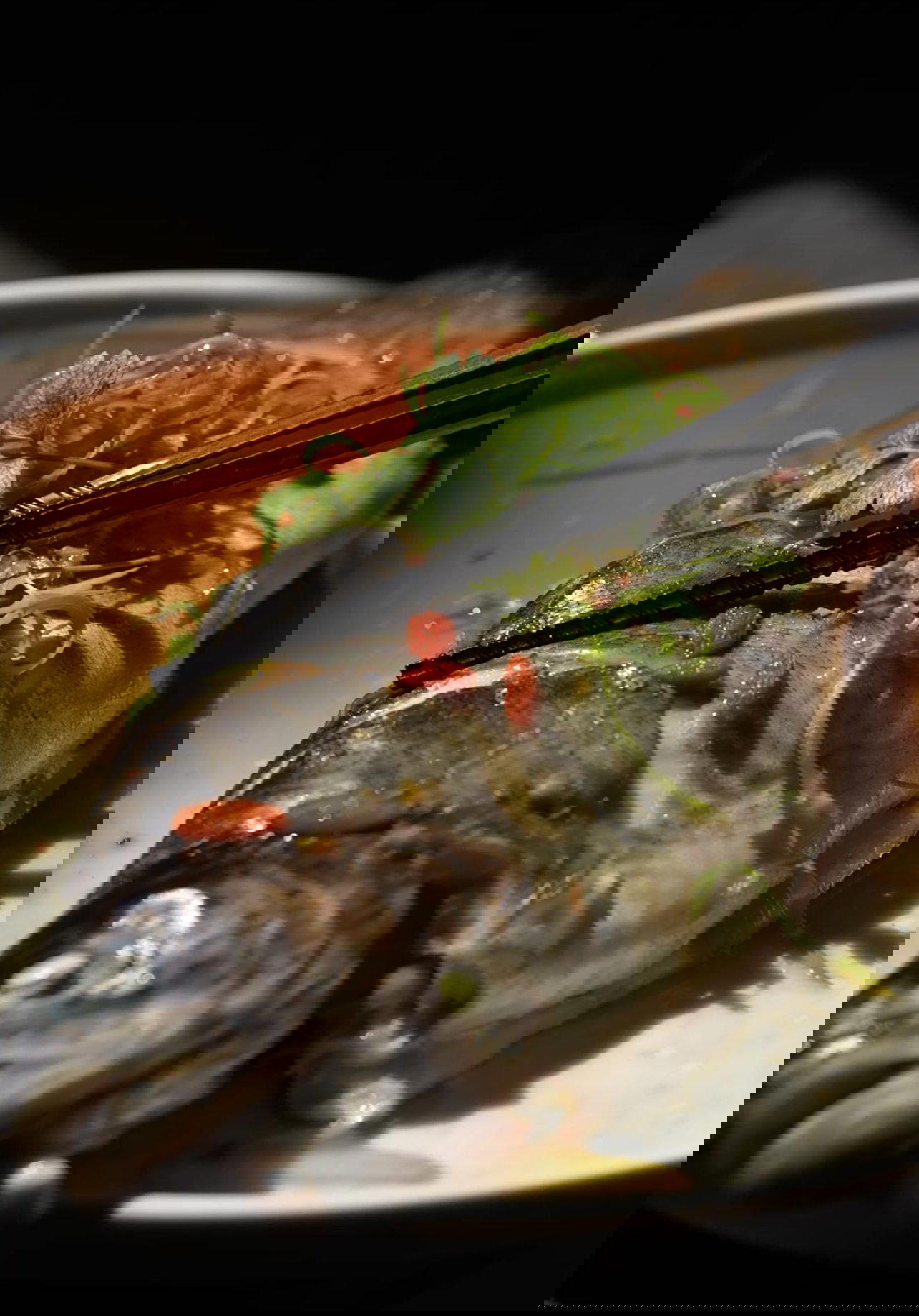 Steamed Trout with Goji Berry and Osmanthus