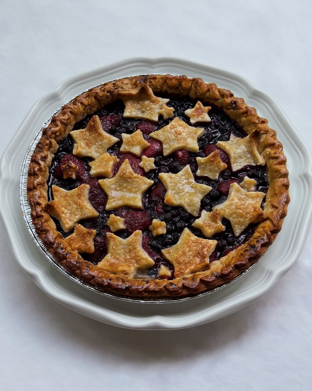 4th of July Berry Pie 🫐⭐️🥧