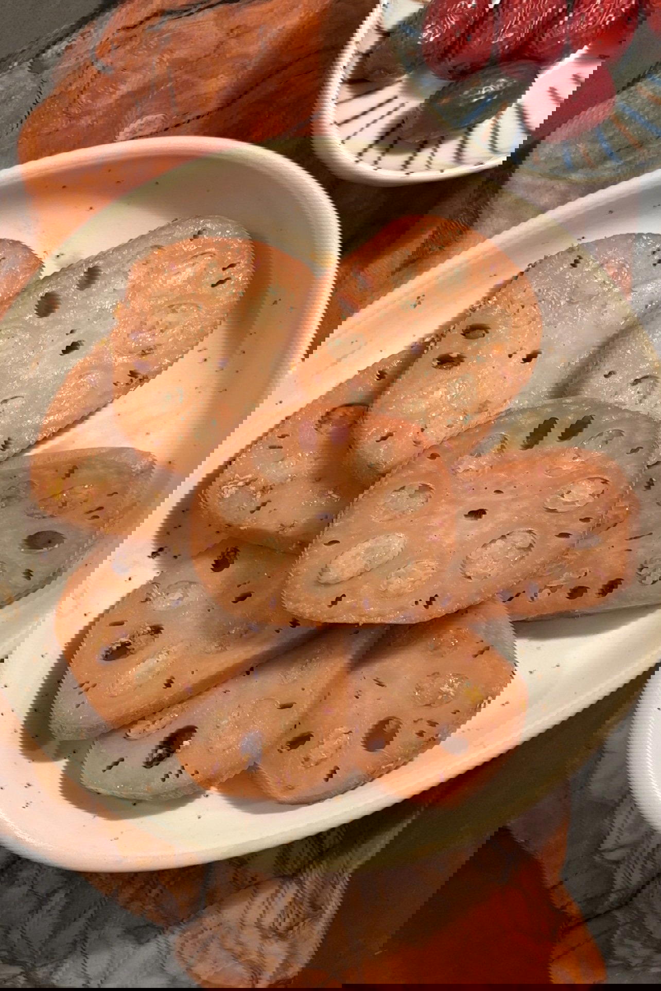 Lotus Root Stuffed with Sticky Rice for Glowing Skin