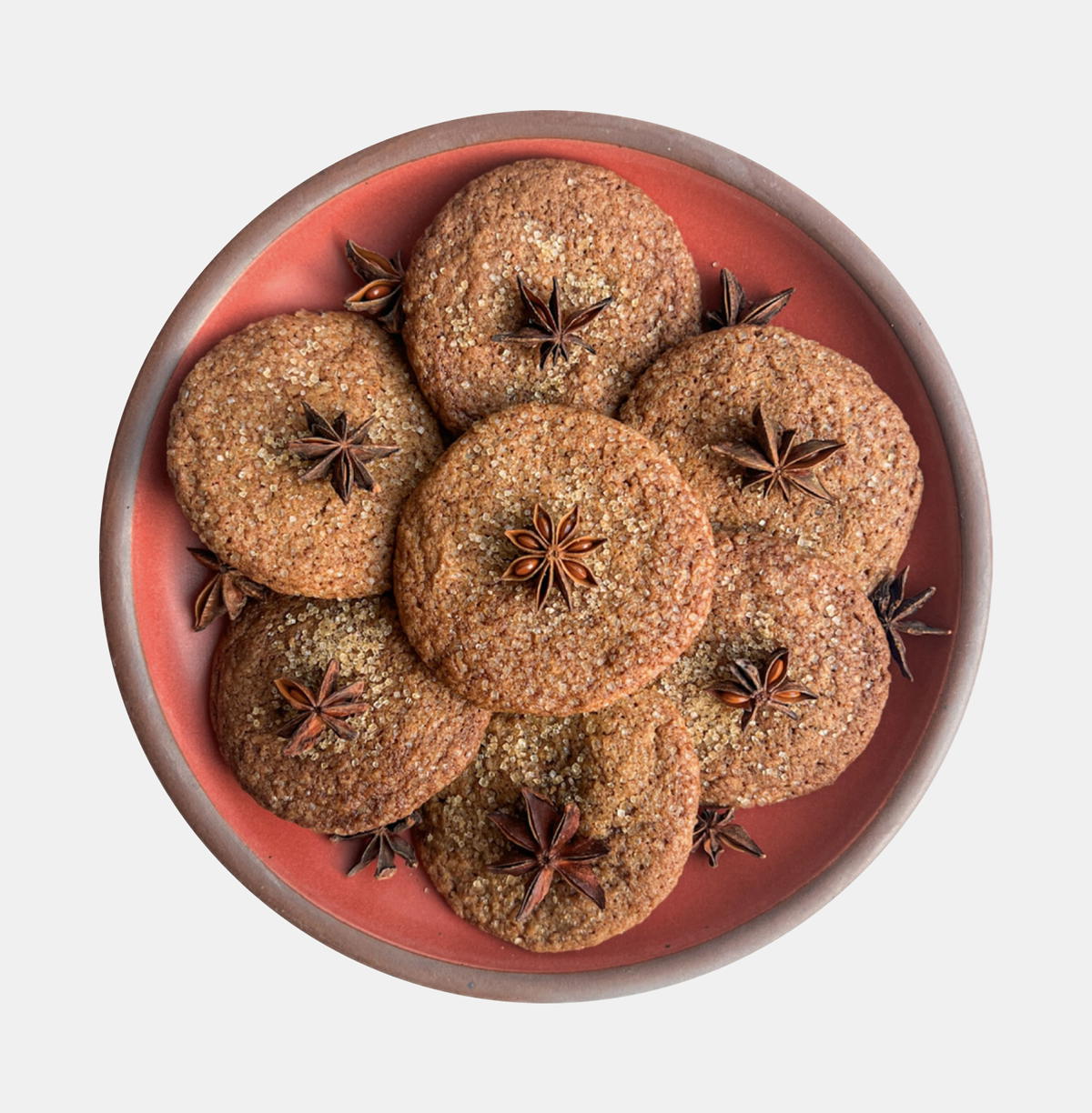 five spice gingersnap cookies