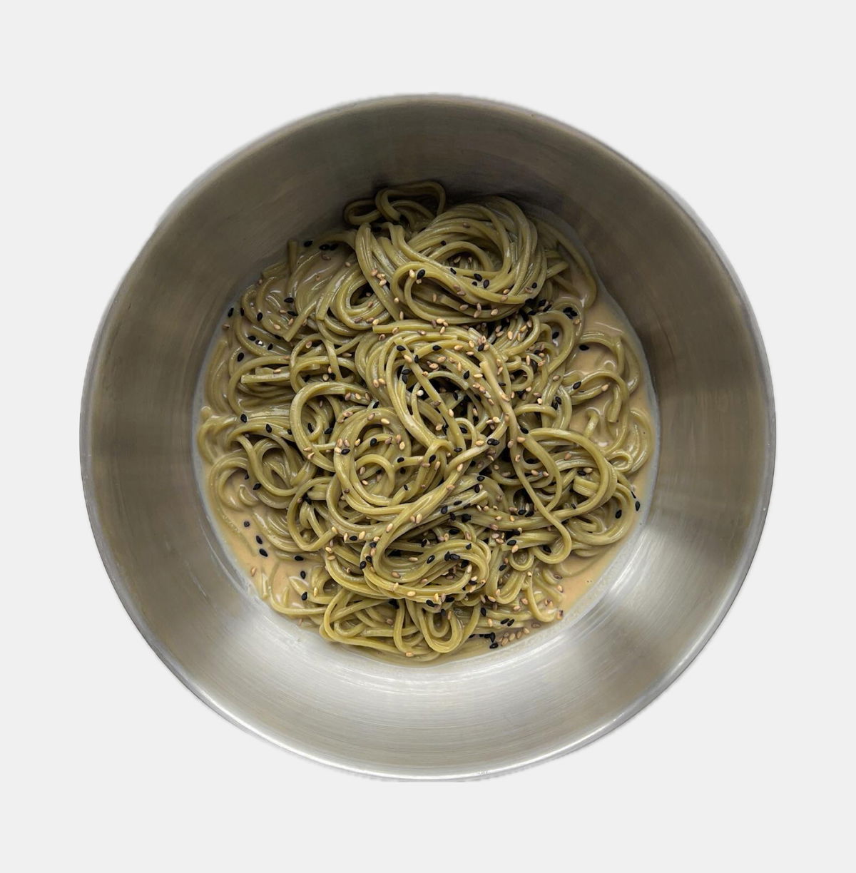cha soba with creamy peanut + sweet soy milk ‘tsuyu’