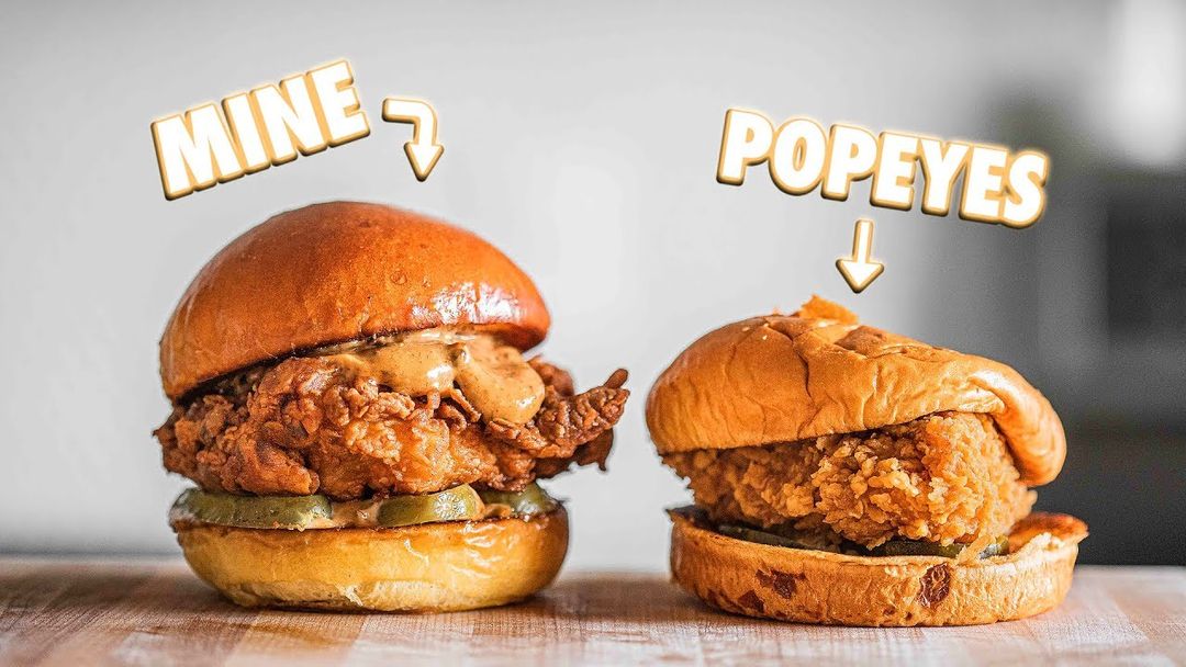 Making The Popeyes Chicken Sandwich At Home | But Better
