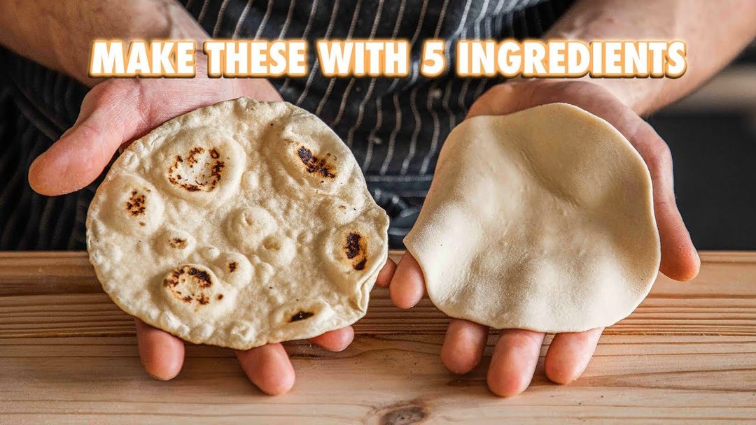 5 Ingredient Homemade Flour Tortillas