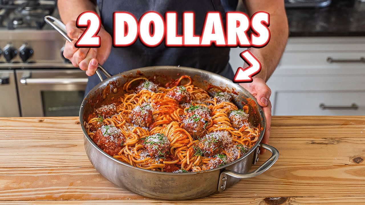 2 Dollar Spaghetti and Meatballs | But Cheaper