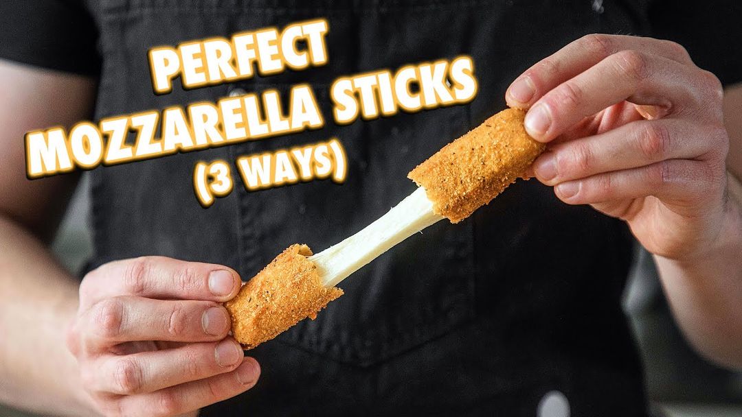 Cheesy Homemade Mozzarella Sticks (3 Ways)